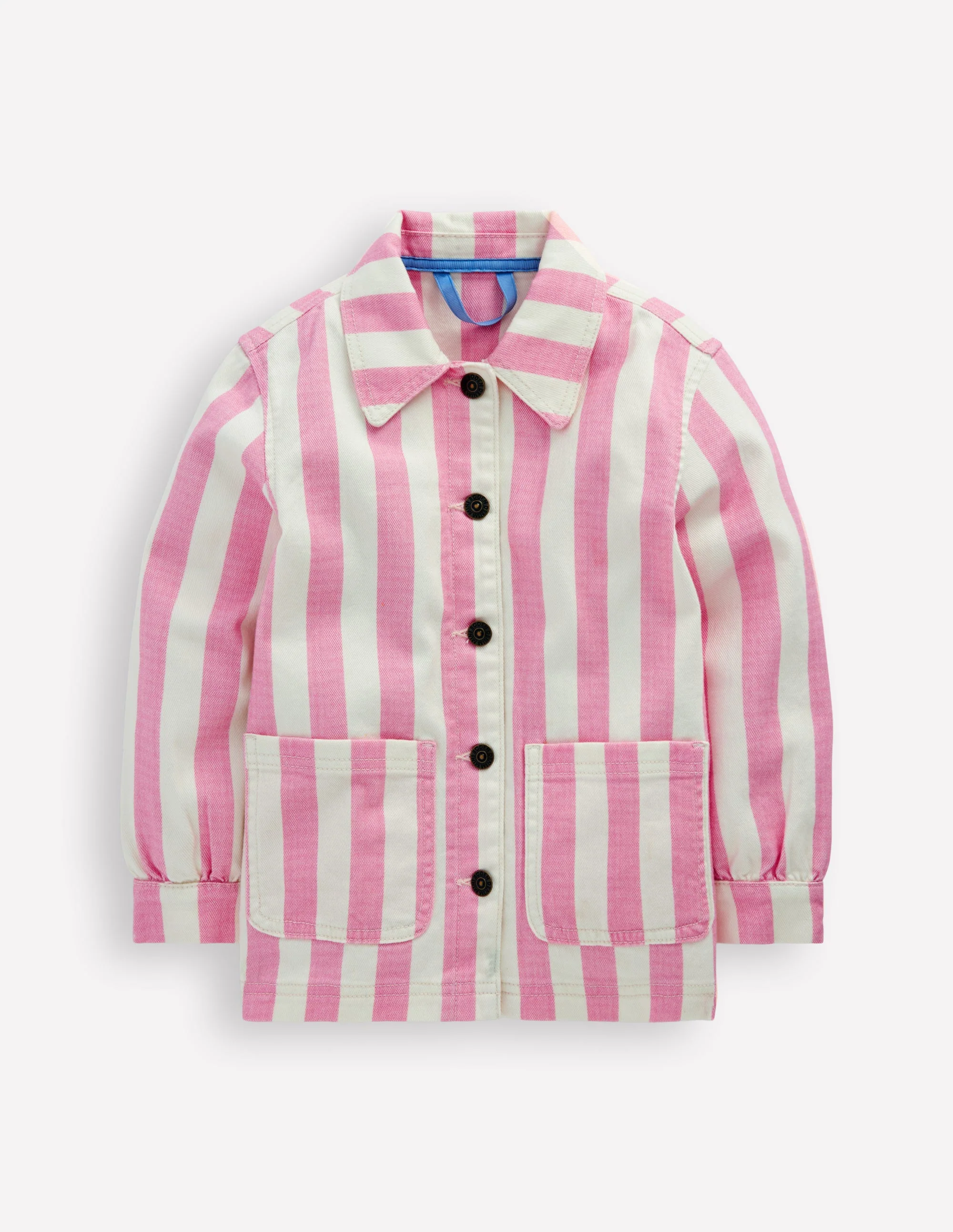 Denim Jacket-Pink Stripes - Image 4