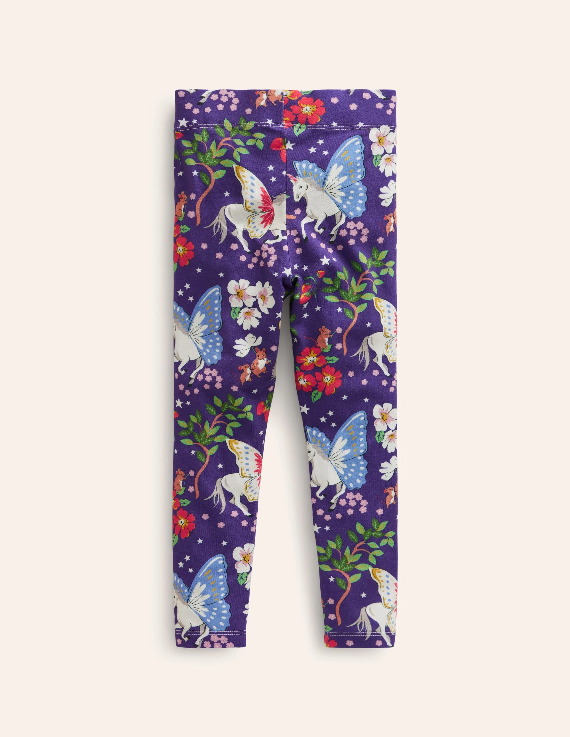Everyday Fun Leggings-Blue Enchanted Unicorn - Image 2