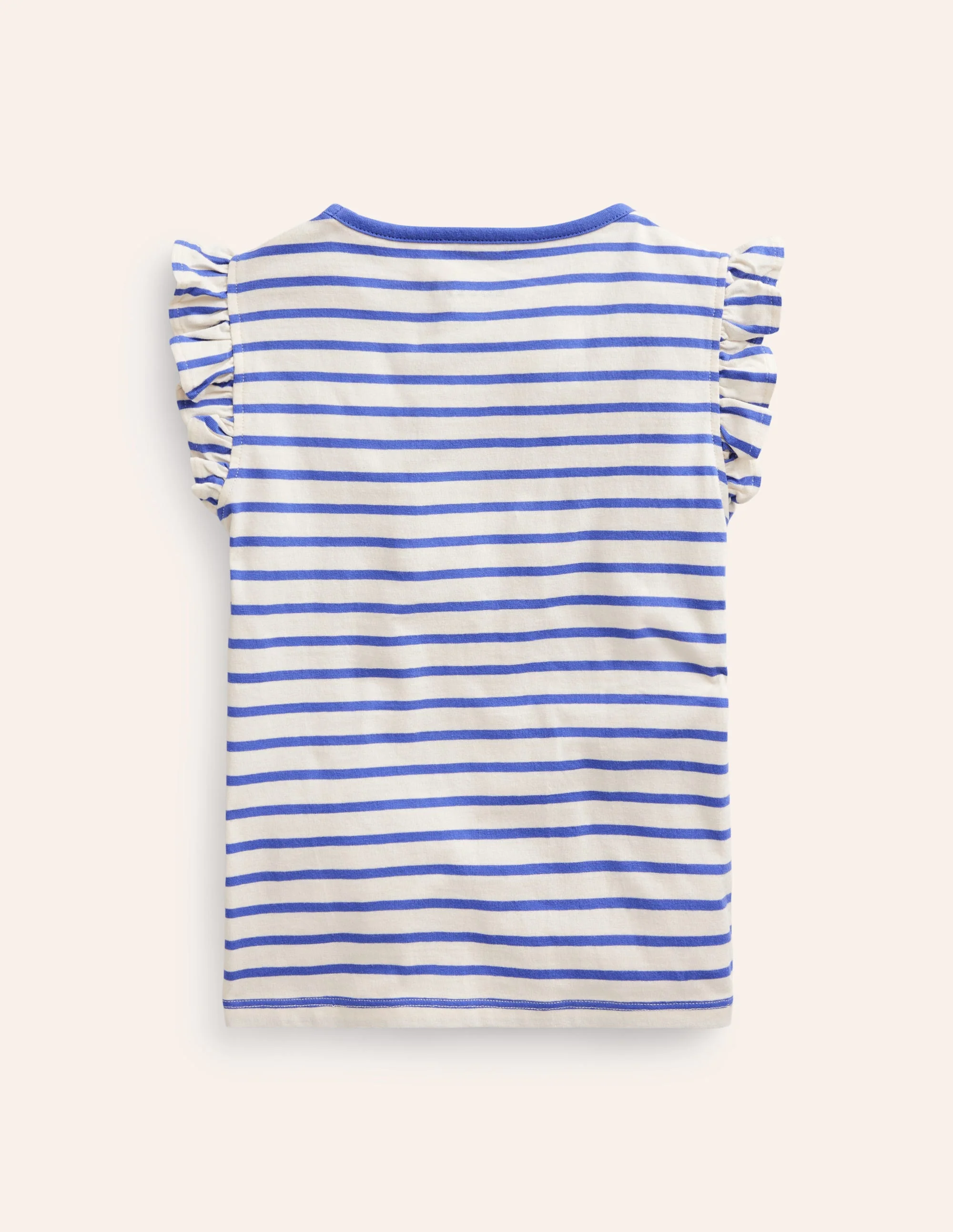 Flutter Short Sleeve T-Shirt-Wisteria Blue/Vanilla Pod - Image 2