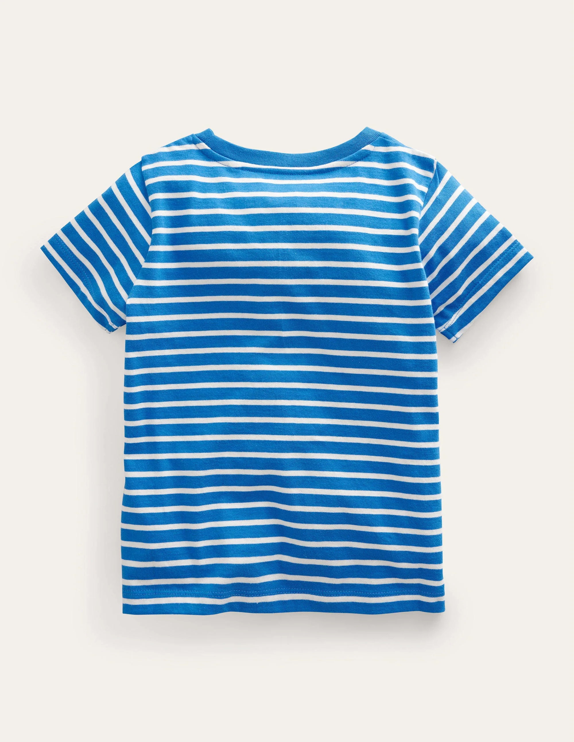 Flutter T-Shirt-Bright Marina/Ivory - Image 2