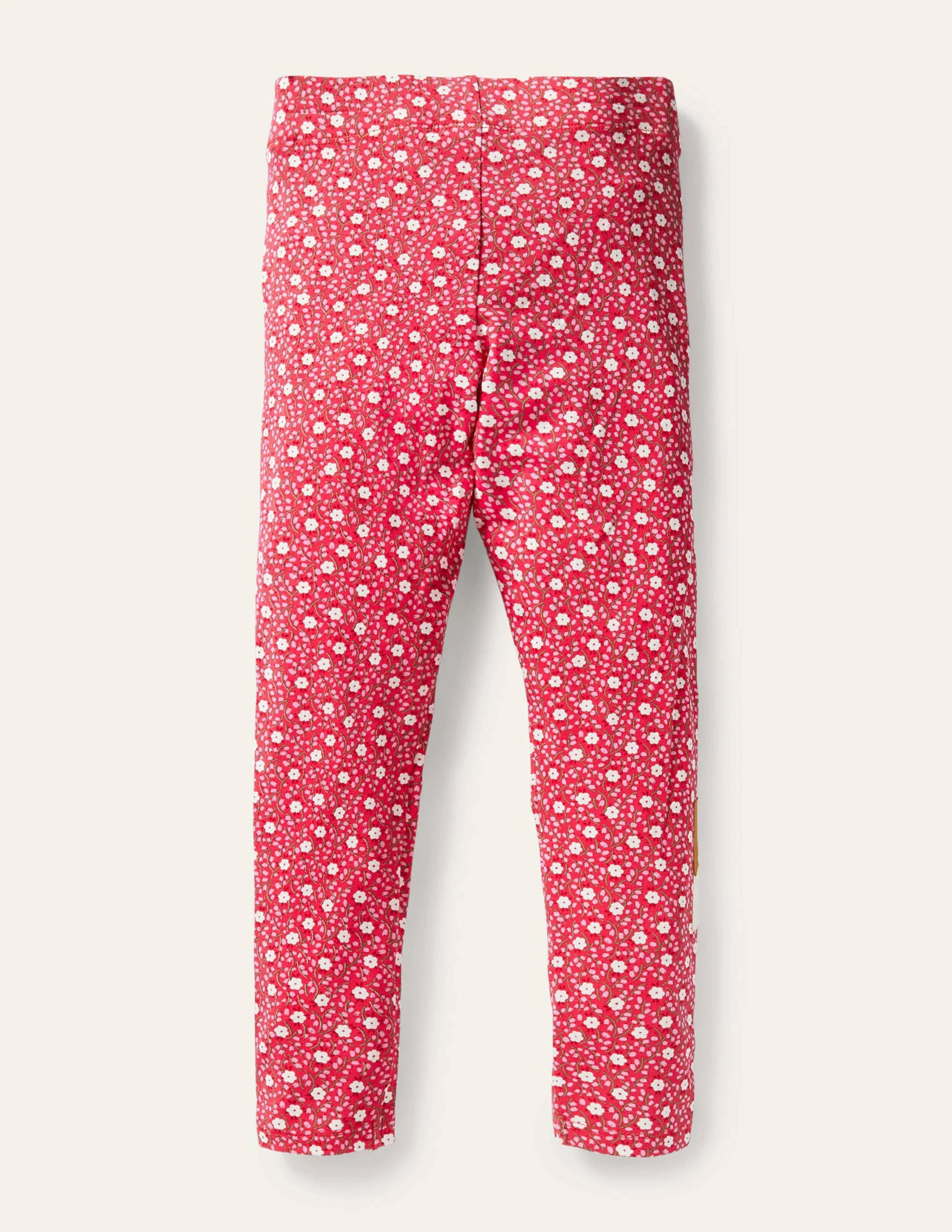 Fun Appliqué Leggings-Floral Ditsy Rose Deer - Image 2