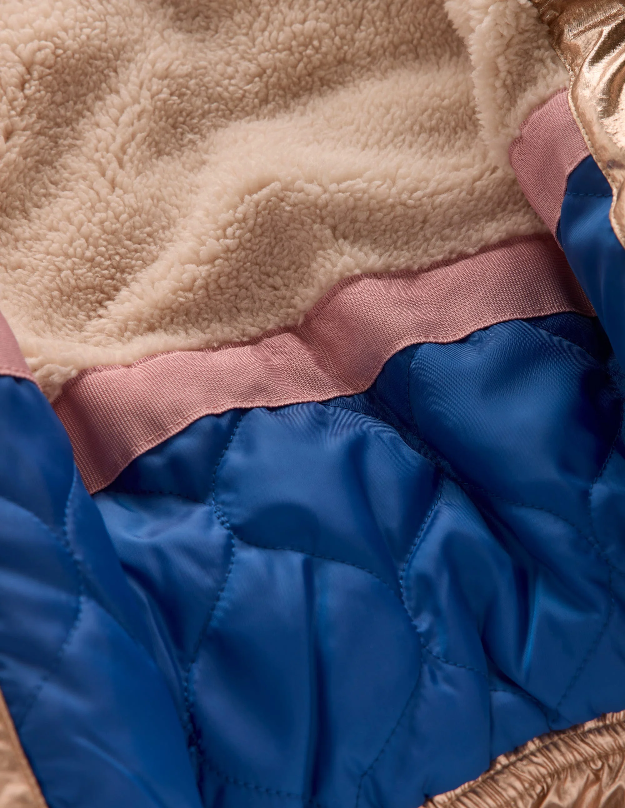 Fun Padded Coat-Gold - Image 5