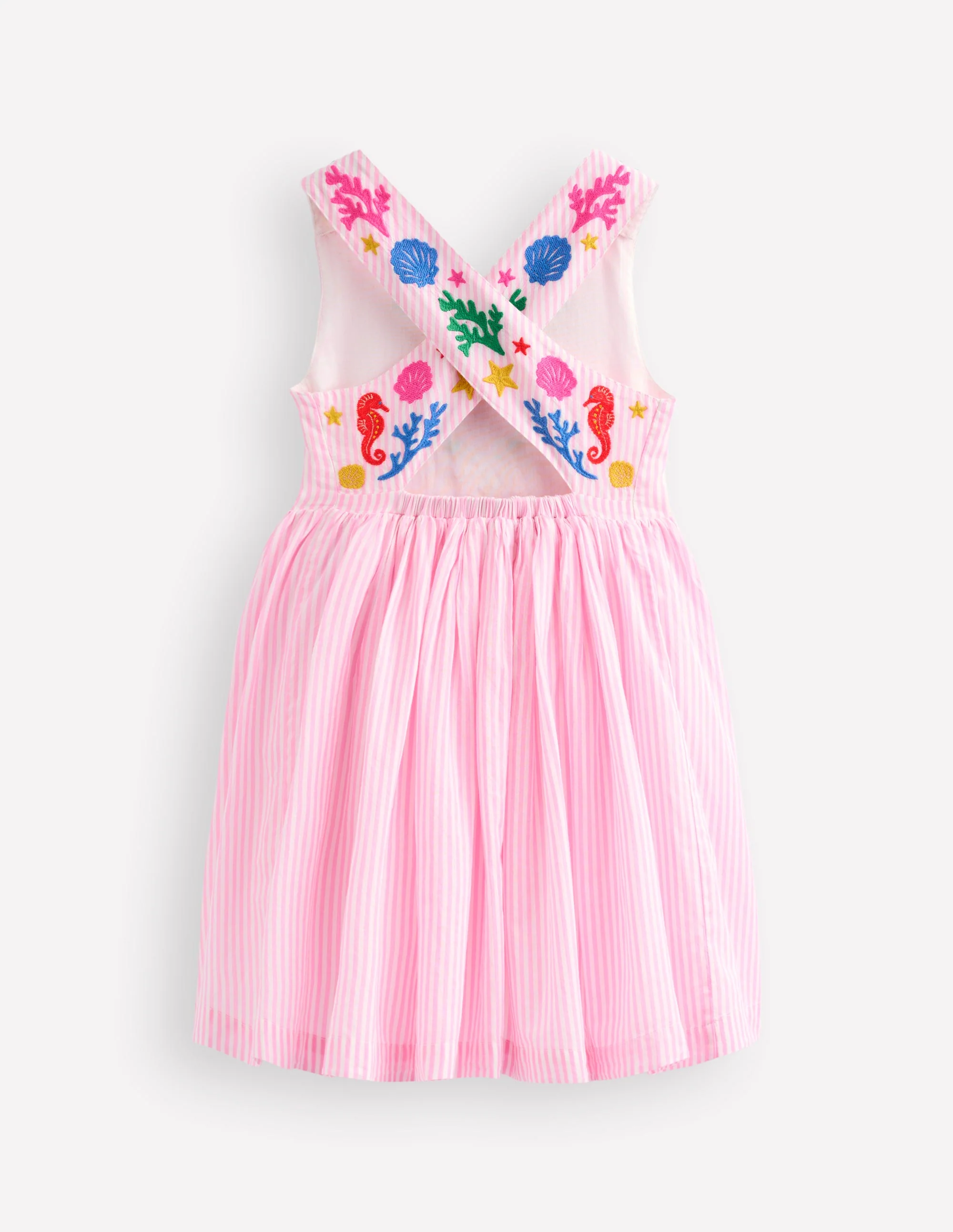 Harper Cross-Back Dress-Pink Mermaid - Image 3