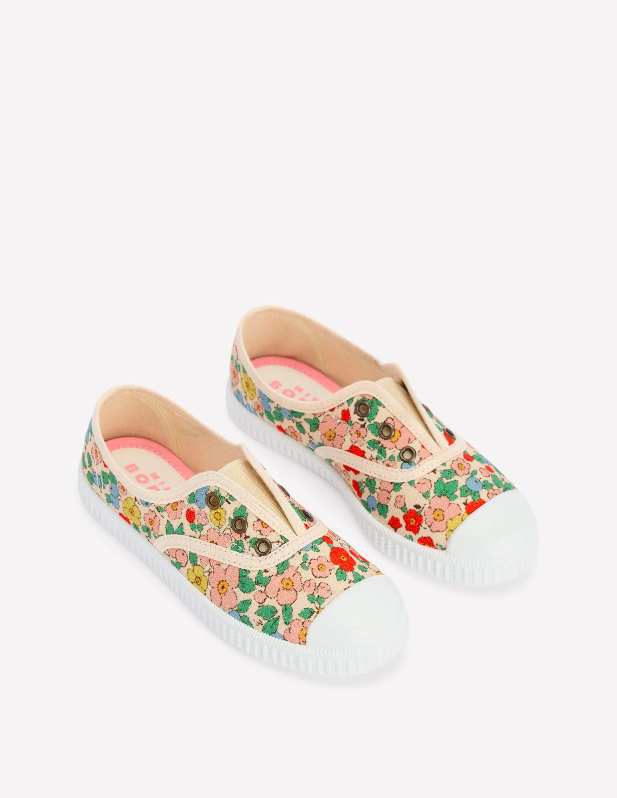 Laceless Canvas Pull-ons-Multi Floral - Image 2