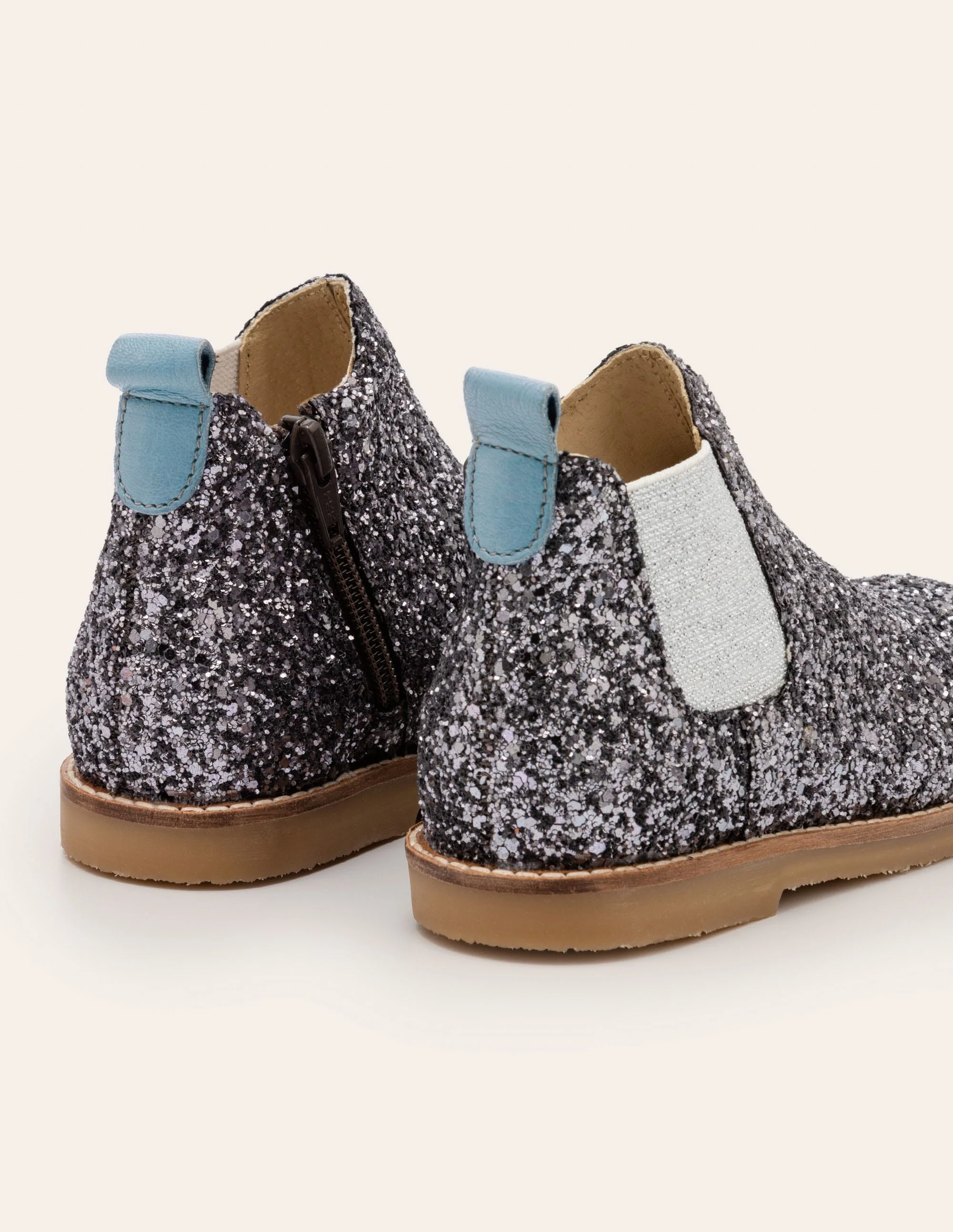 Leather Chelsea Boots-Mystic Metallic Glitter - Image 2