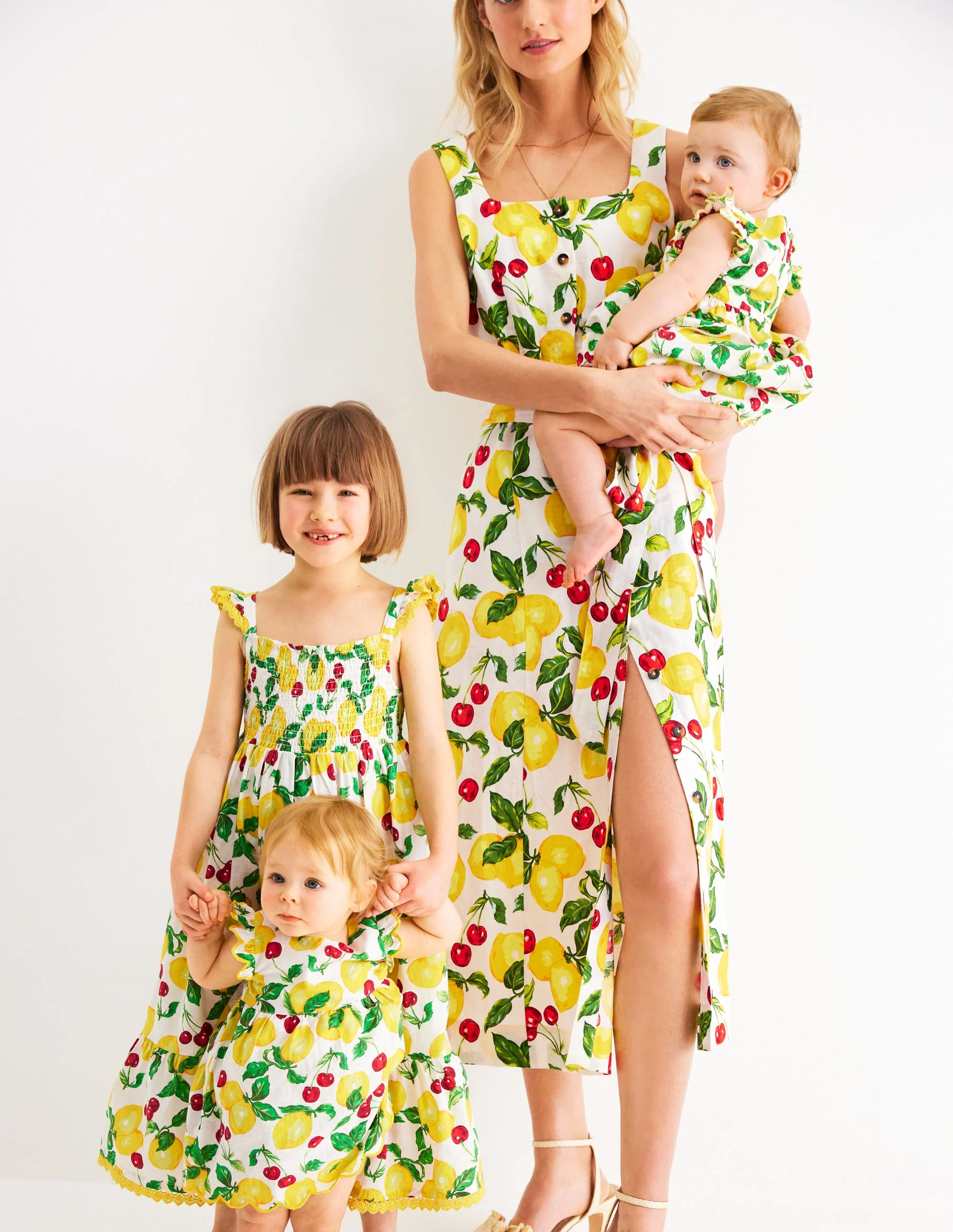 Luella Frill Maxi Sundress-Ivory Lemons and Cherries - Image 6