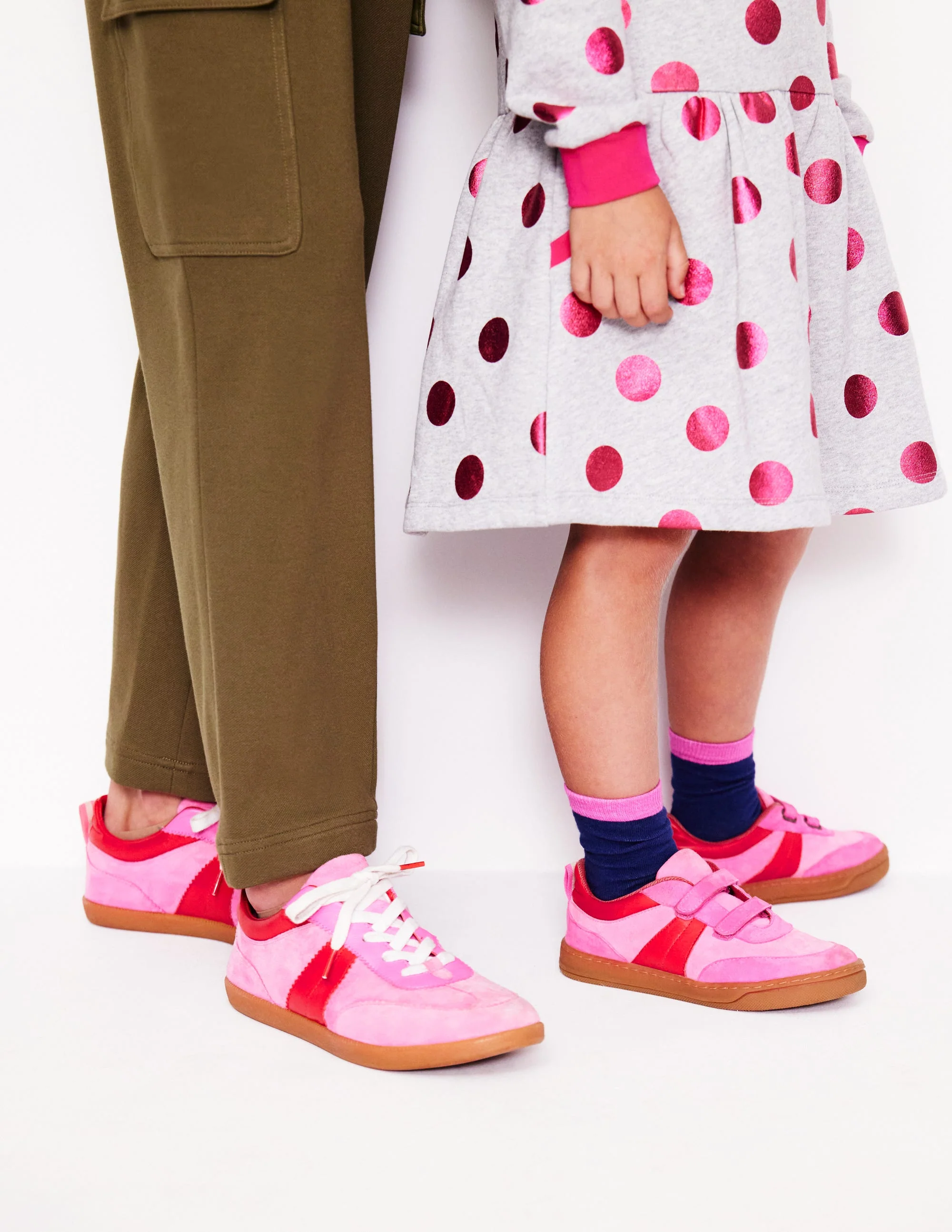 Mini Erin Trainers-Pink Colourblock - Image 5