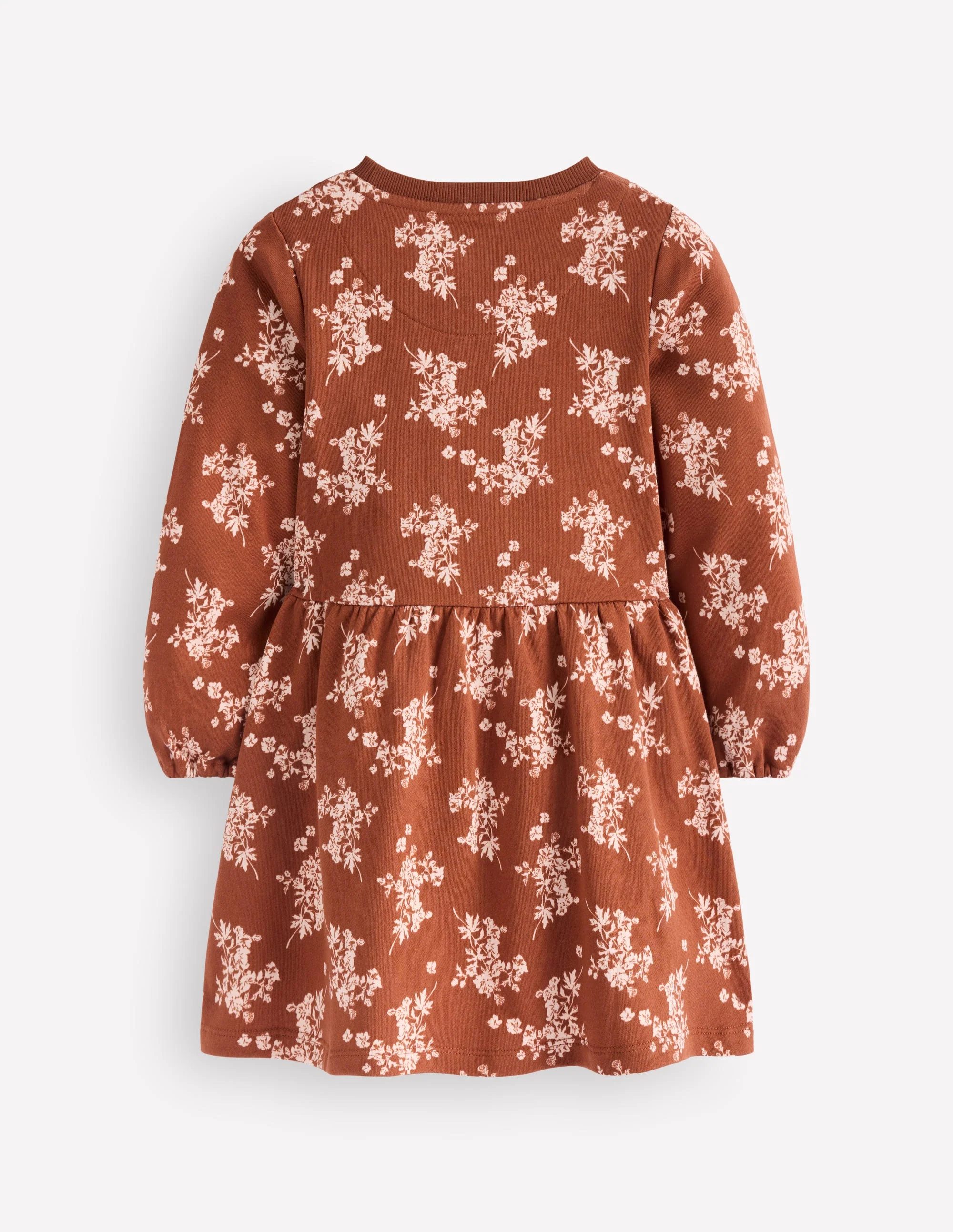 Minna Sweatshirt Dress-Brown  Floral - Image 2