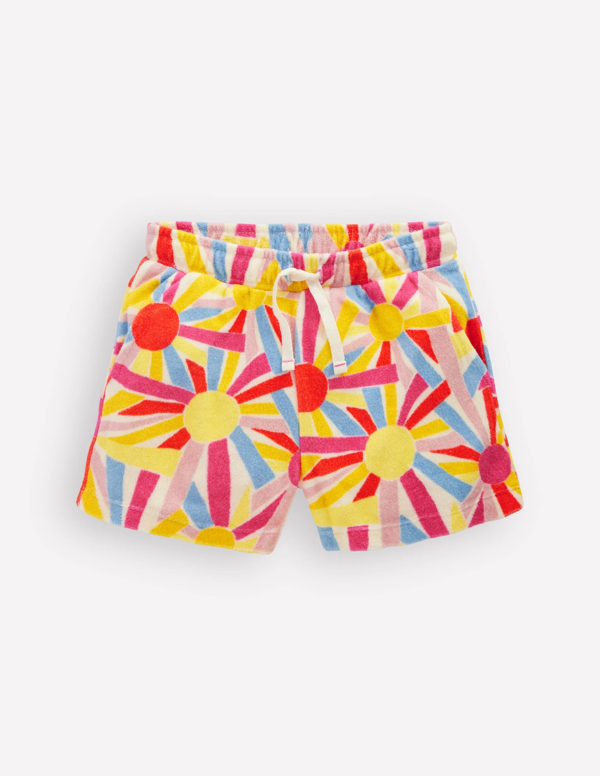 Patch Pocket Towelling short-Soft Ivory Sunburst - Image 2