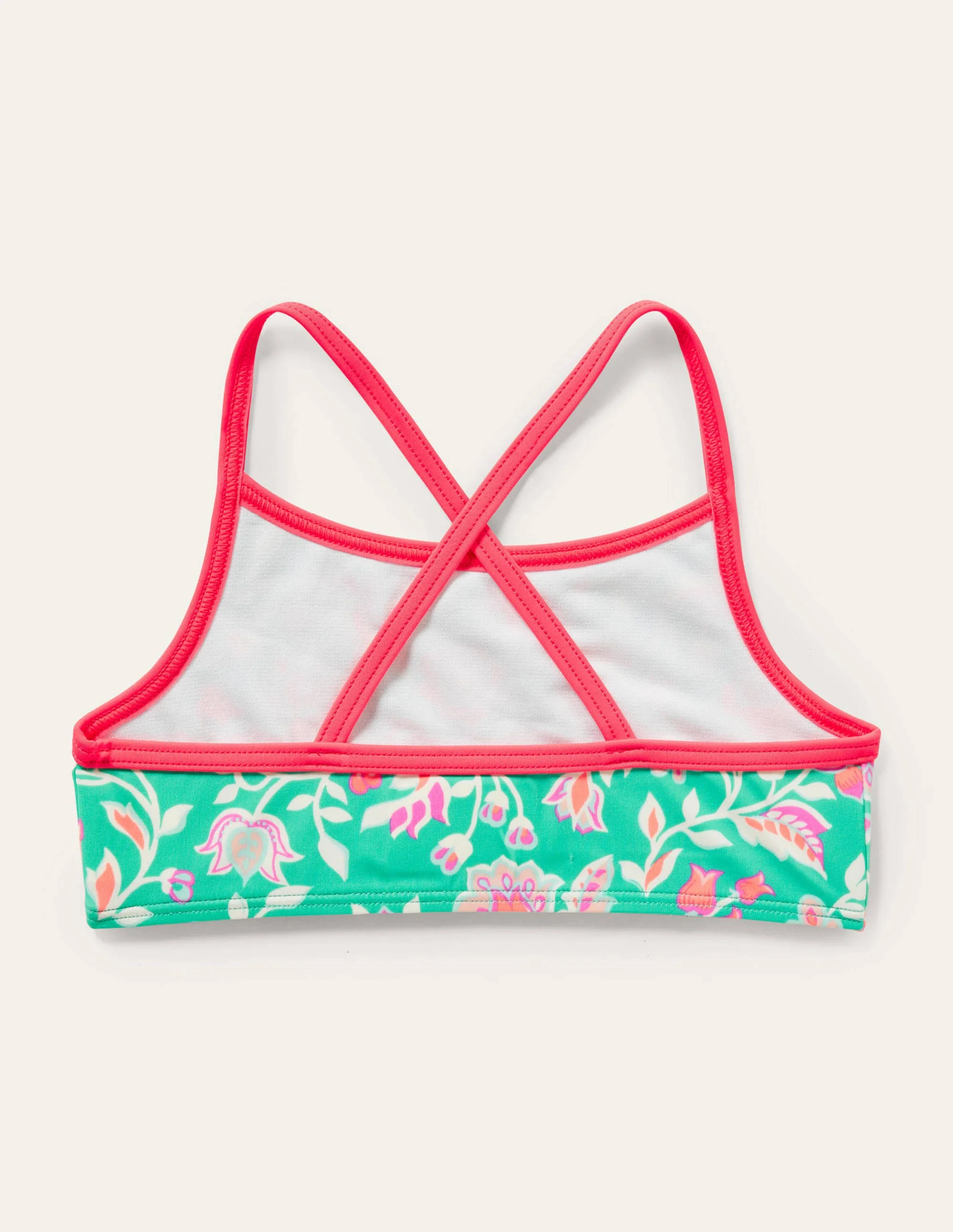 Patterned Bikini Top-Tropical Green Paisley - Image 2