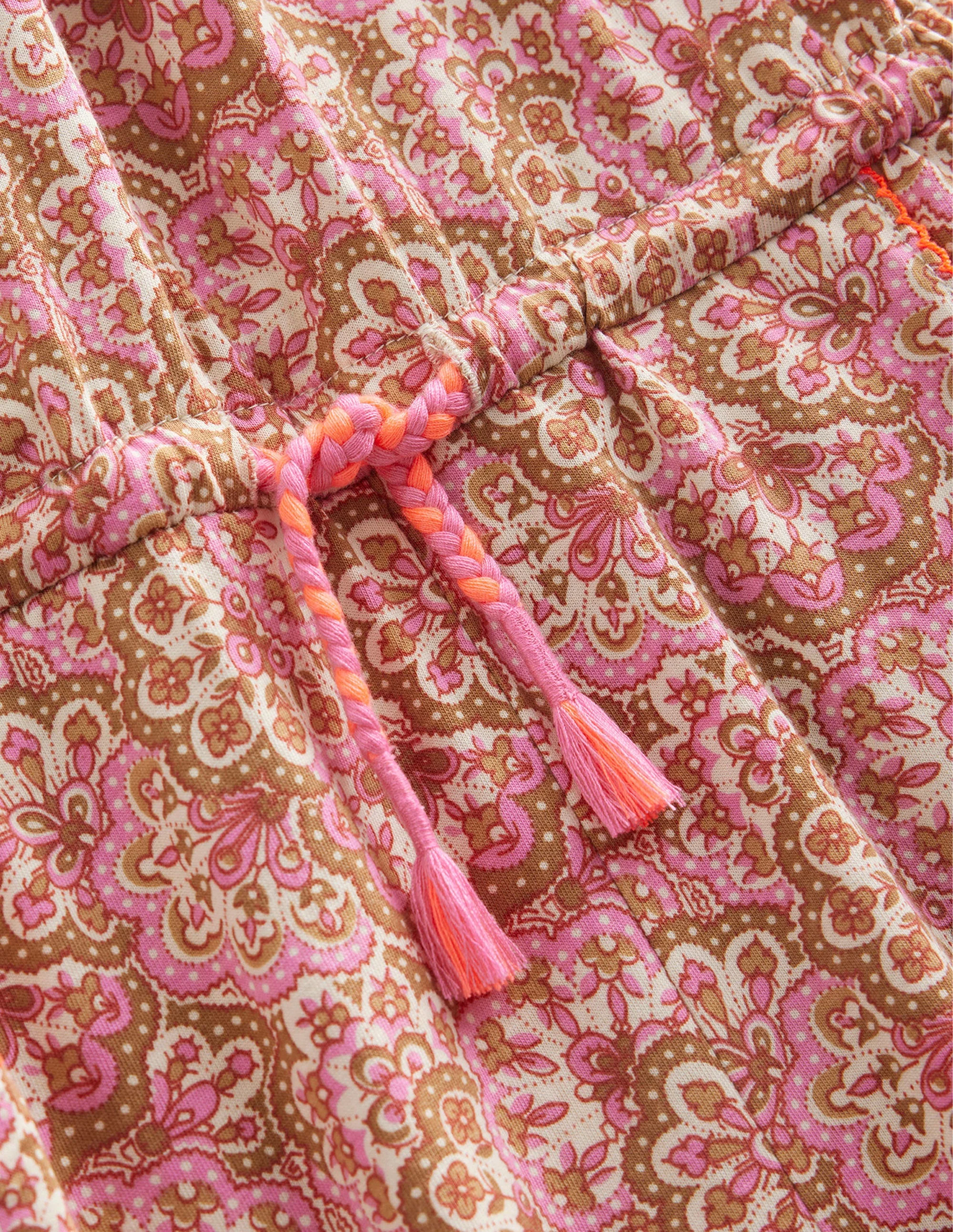 Printed Jersey Playsuit-Pink Blossom Paisley - Image 3