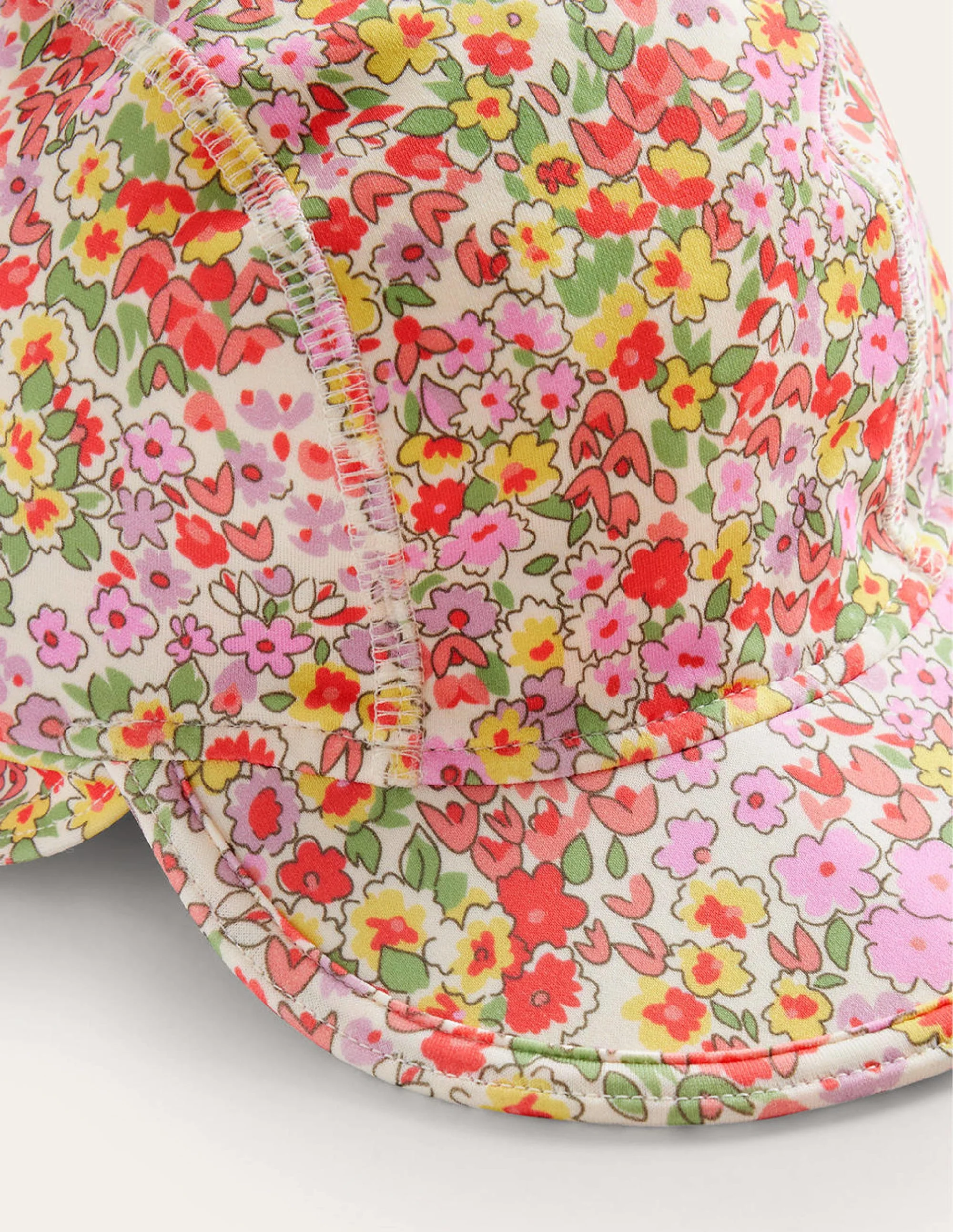 Printed Sun-Safe Swim Hat-Multi Spring Time Floral - Image 2