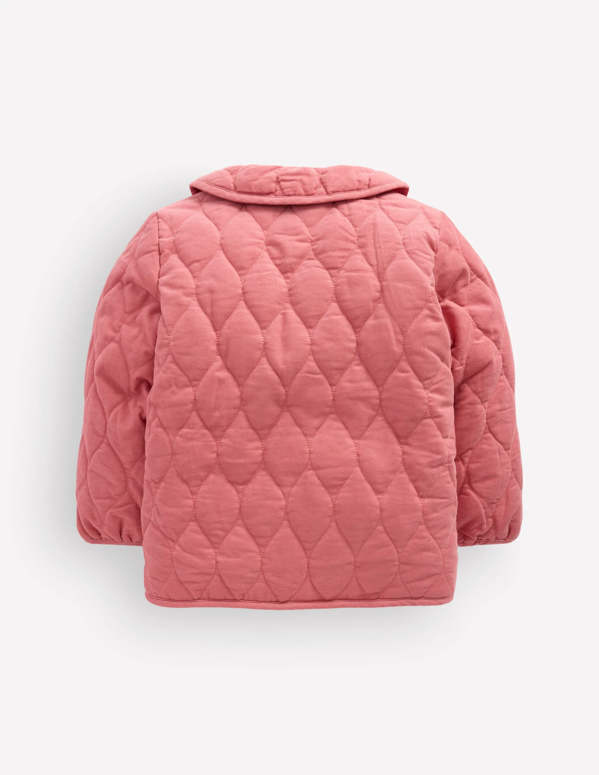 Quilted Cord Jacket-Heather Rose Floral Embroidery - Image 2