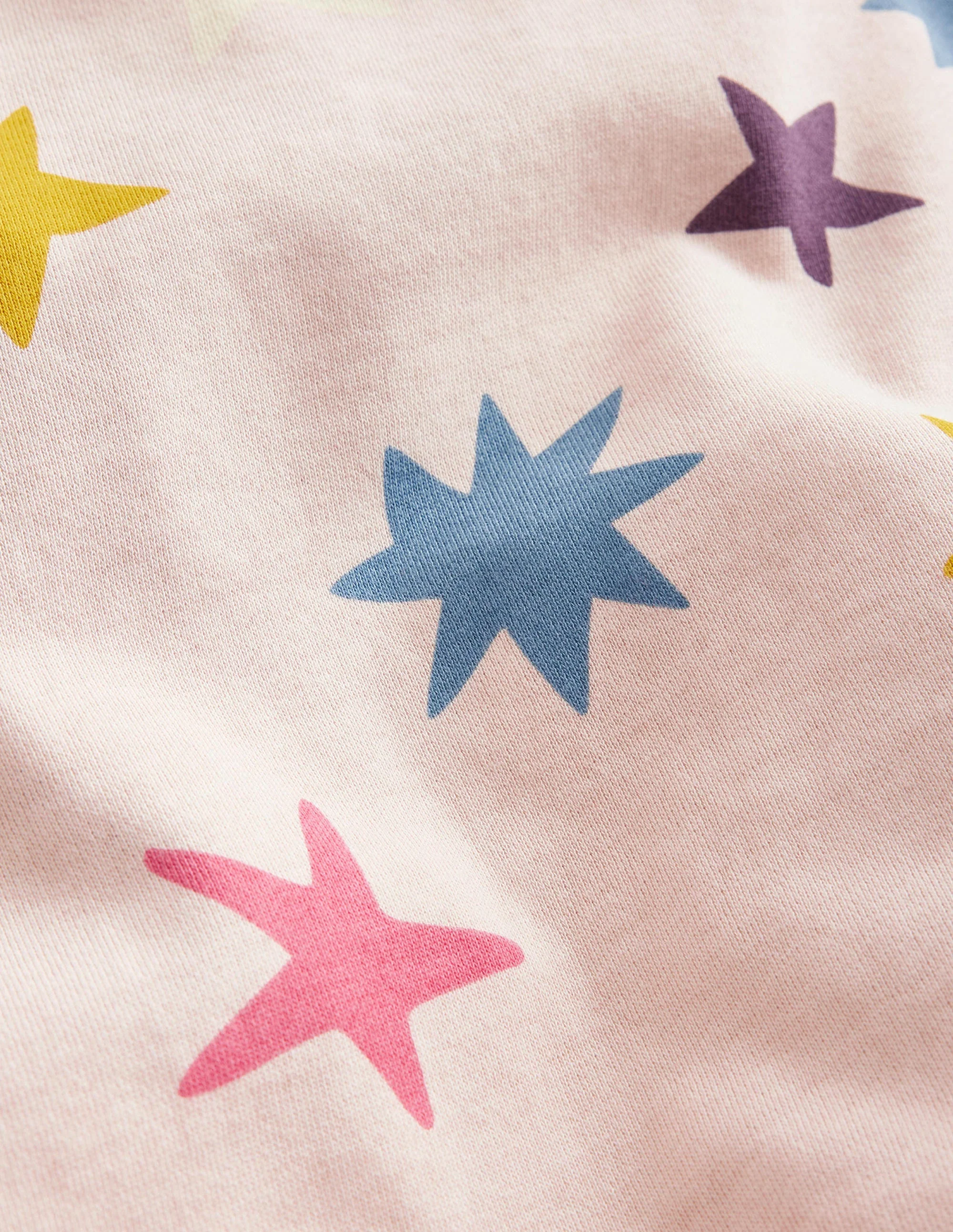 Relaxed Printed Sweatshirt-Oatmeal Multi Stars - Image 3