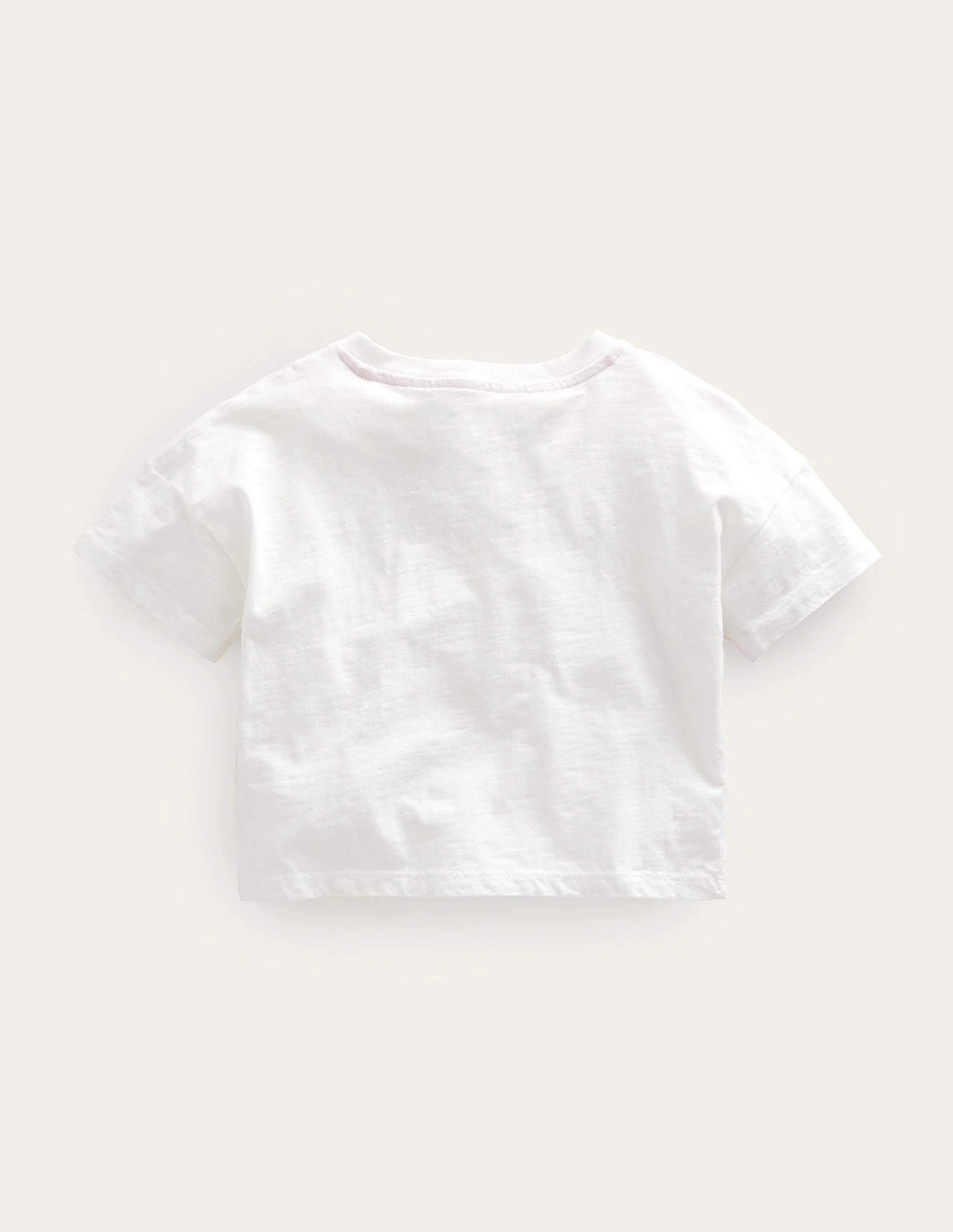 Relaxed T-shirt-Ivory Floral Stripe - Image 2