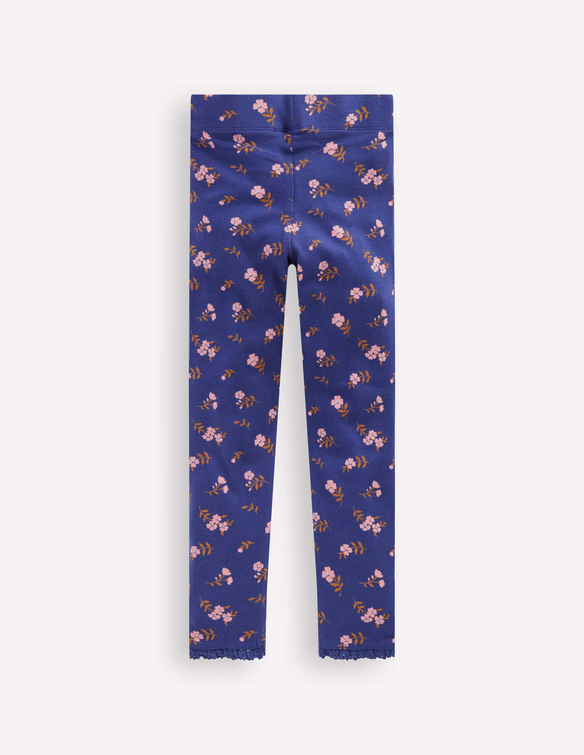 Ribbed Leggings-Starboard Blue Sprig - Image 2