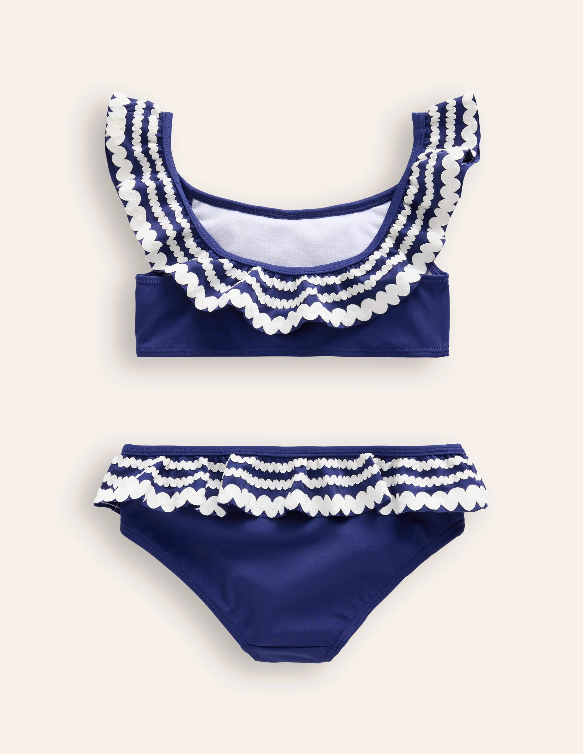 Ric Rac Frilly Bikini-Sapphire Blue - Image 2