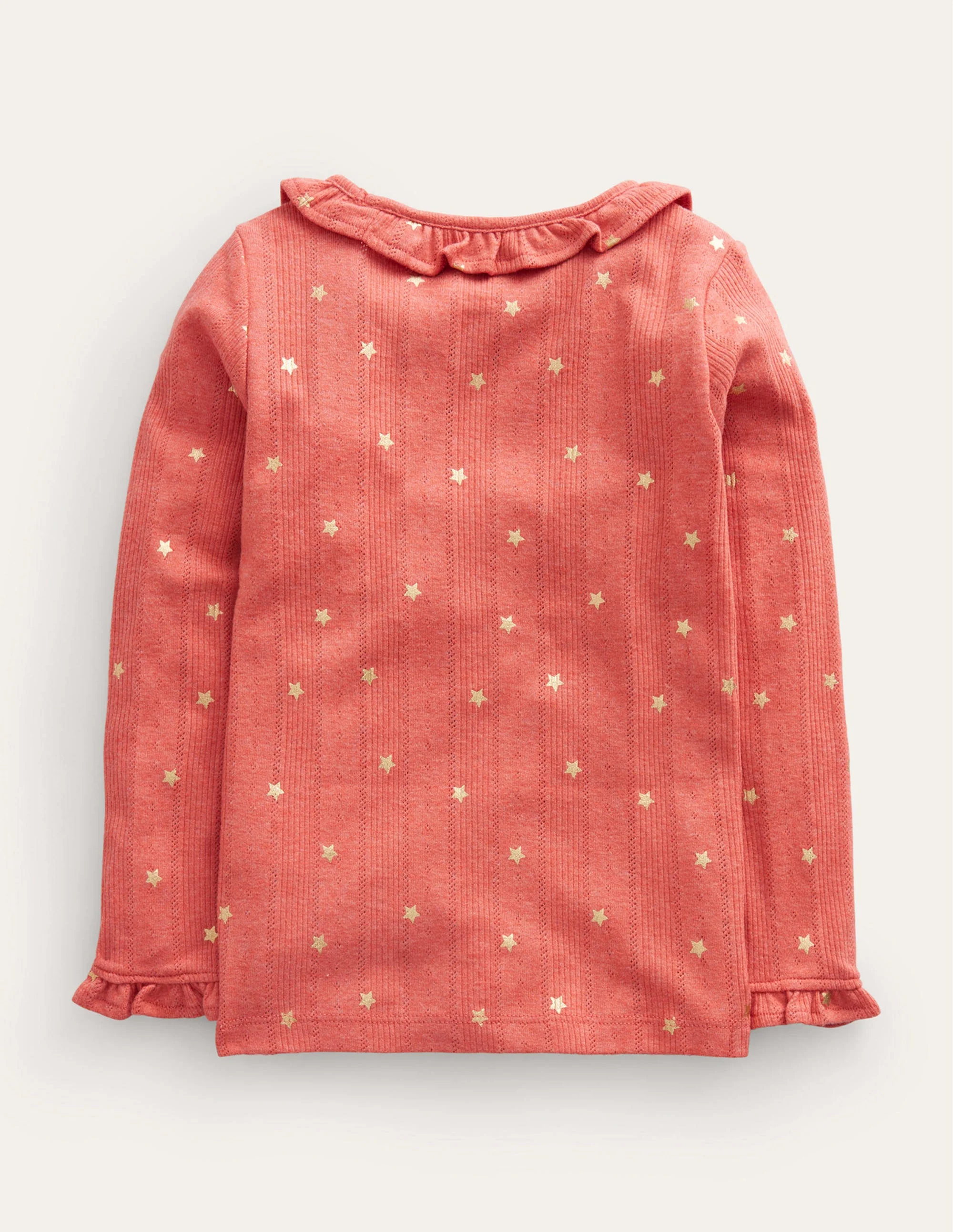 Ruffle Sparkle Pointelle-Peppadew Gold Star - Image 2
