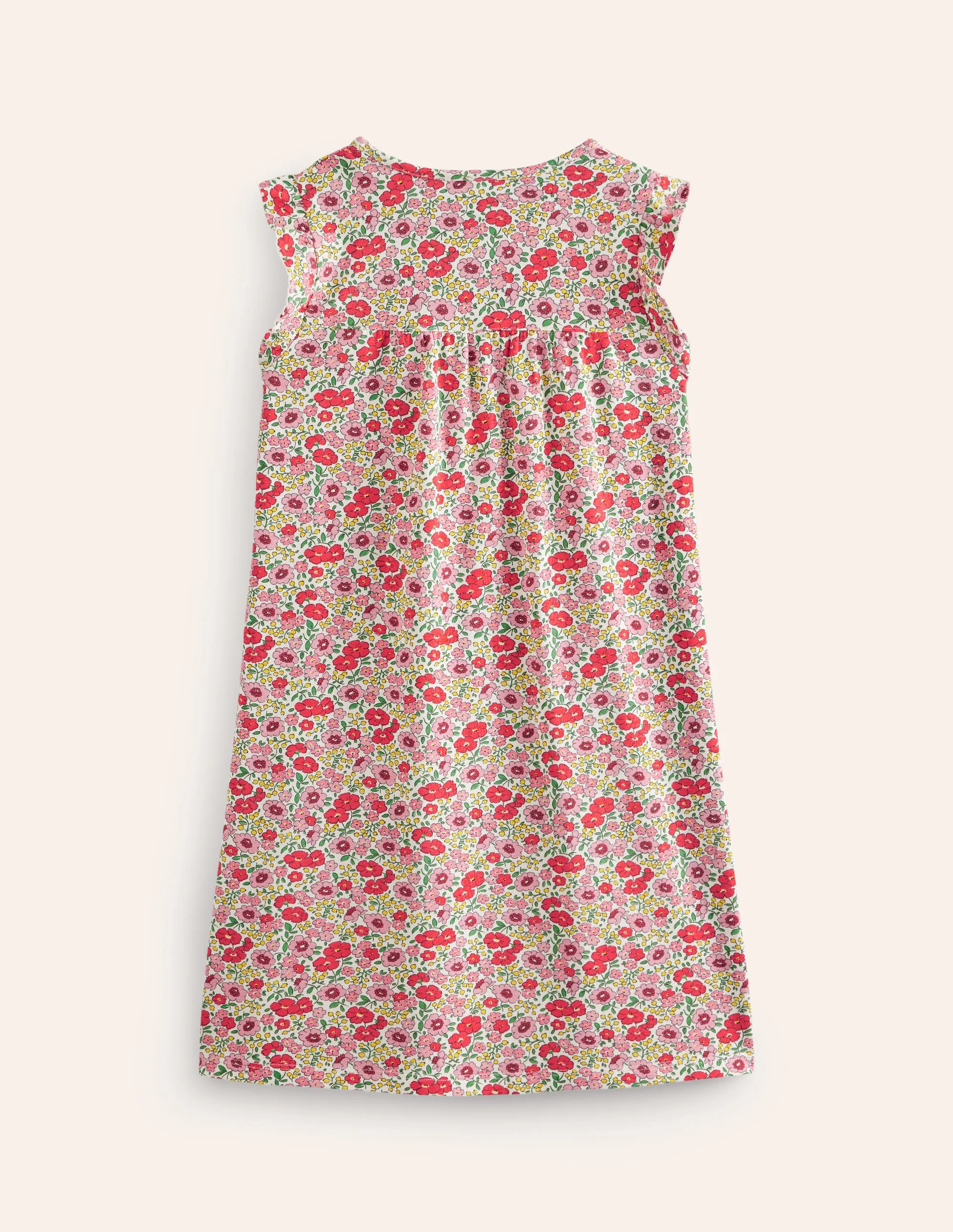 Short-Sleeve Nightie-Pink Flowerbed - Image 2