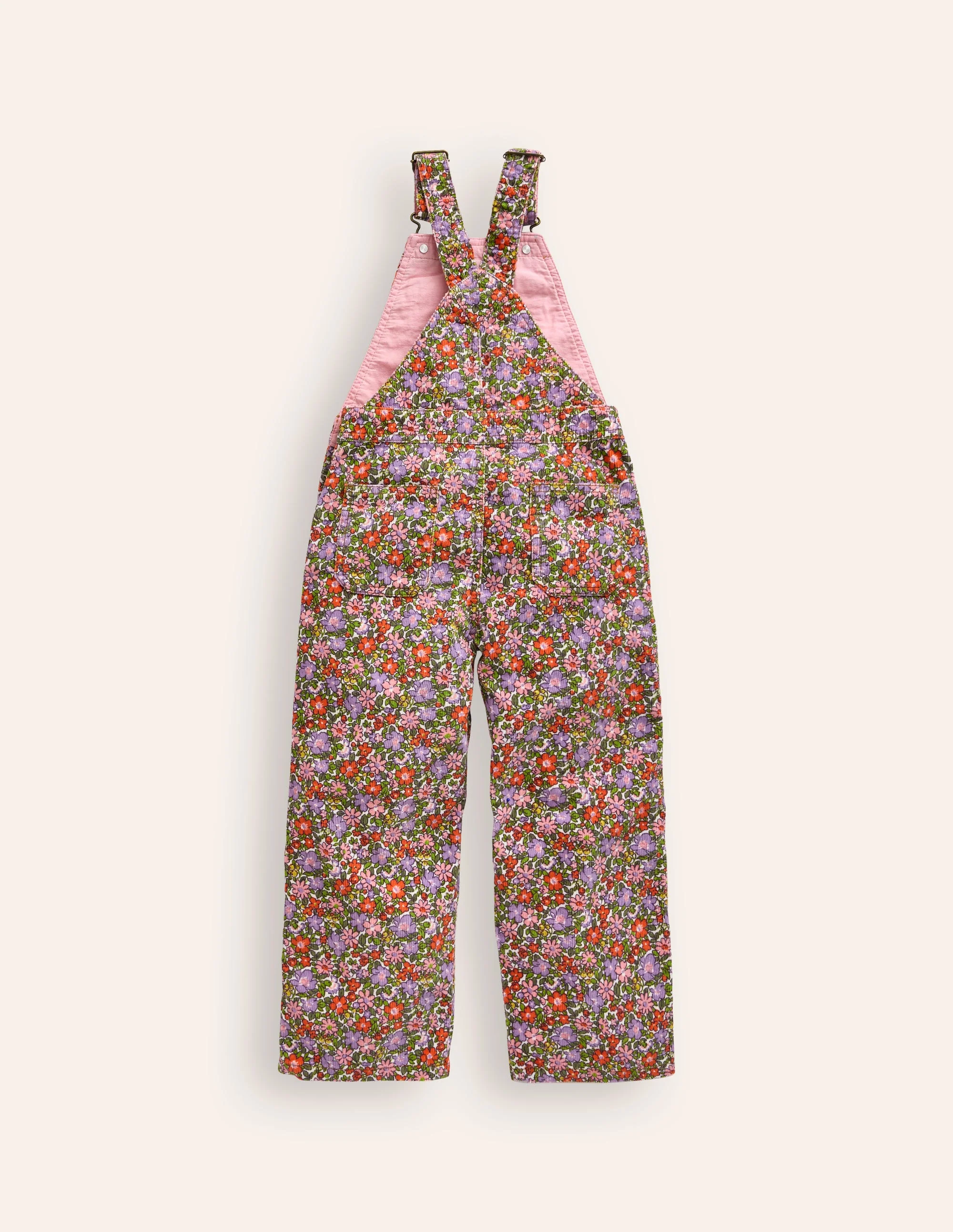 Straight Leg Dungaree-Aster Purple Flowerbed - Image 2