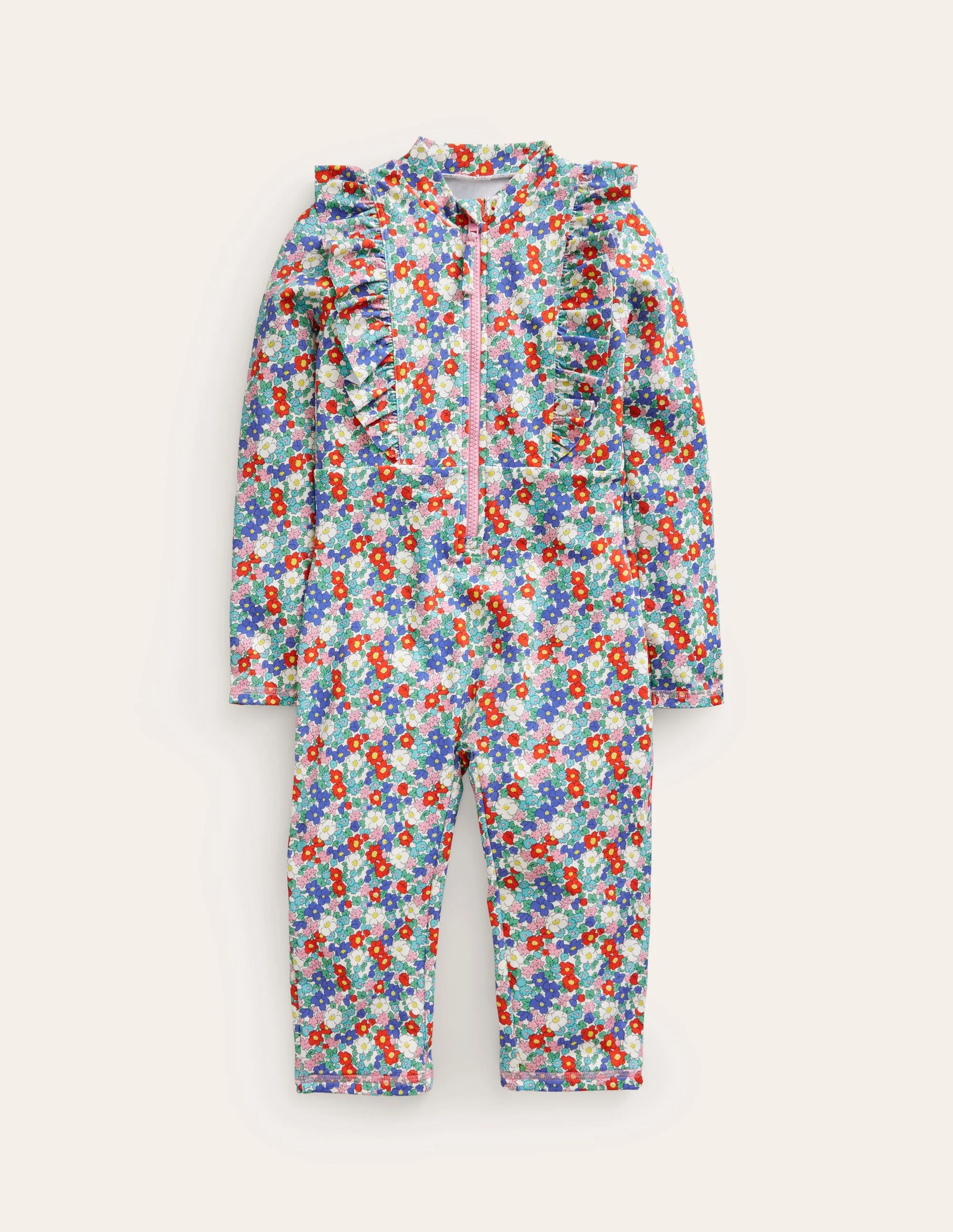 Sun Safe Surf Suit-Multi & Nautical Floral