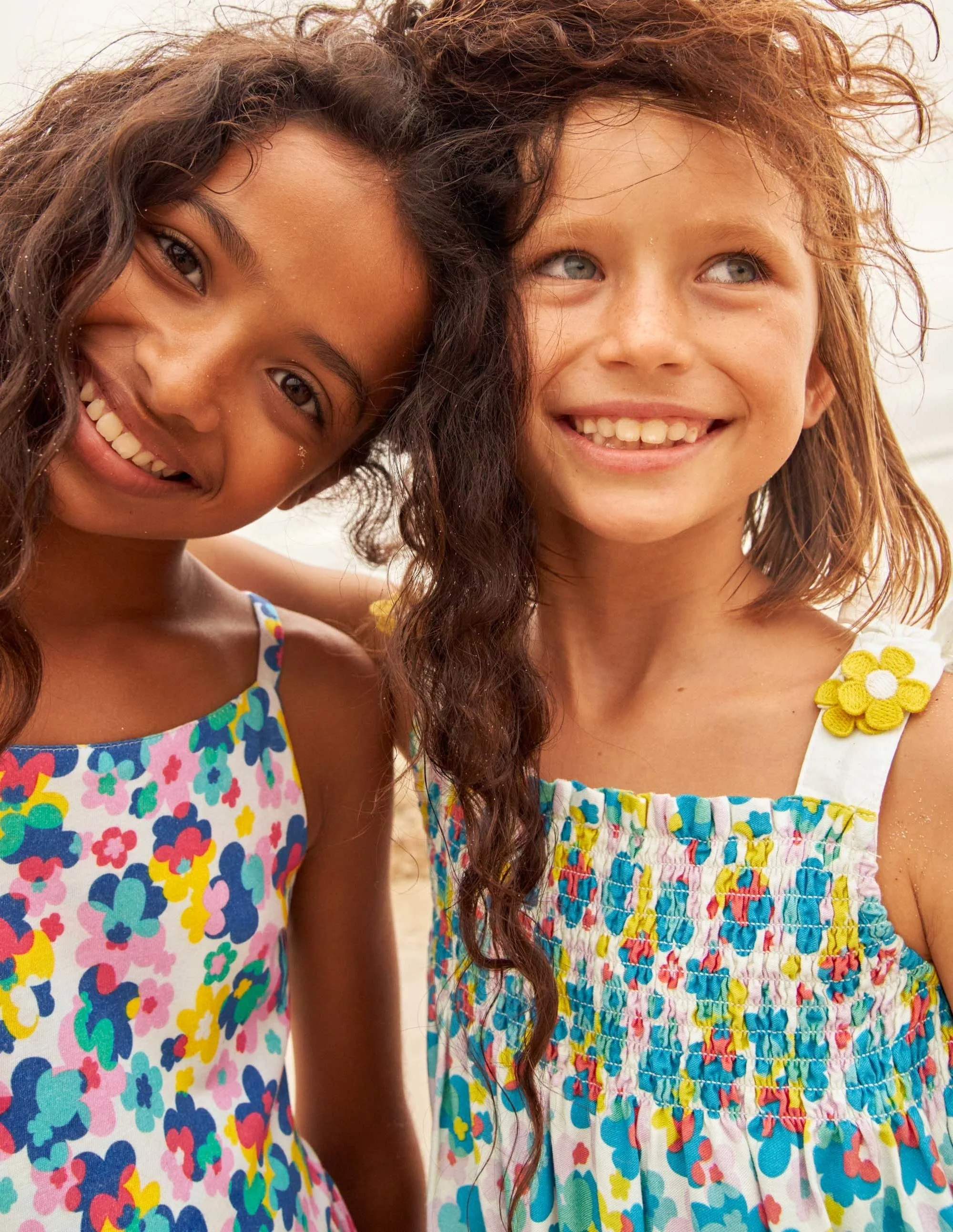 Tie Shoulder Smocked Top-Multi Happy Ditsy Floral - Image 7
