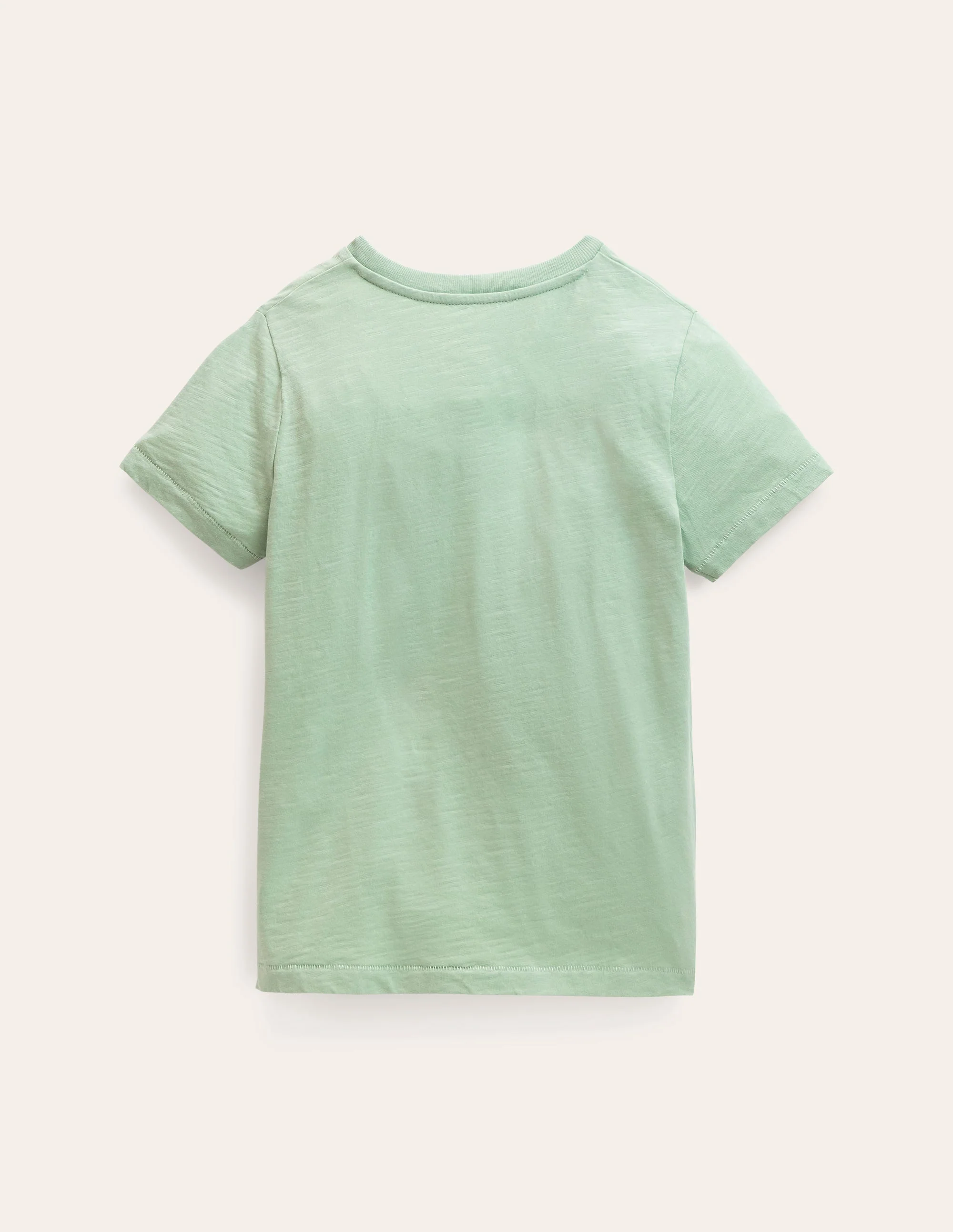 Washed Slub T-shirt-Deep Grass Green - Image 2