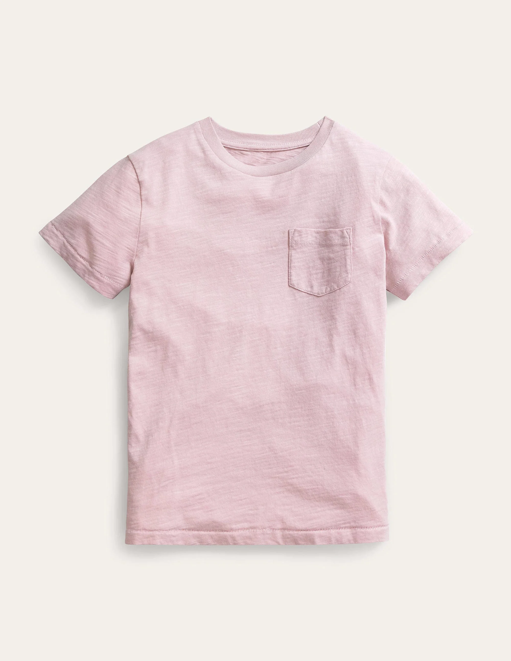 Washed Slub T-shirt-French Pink