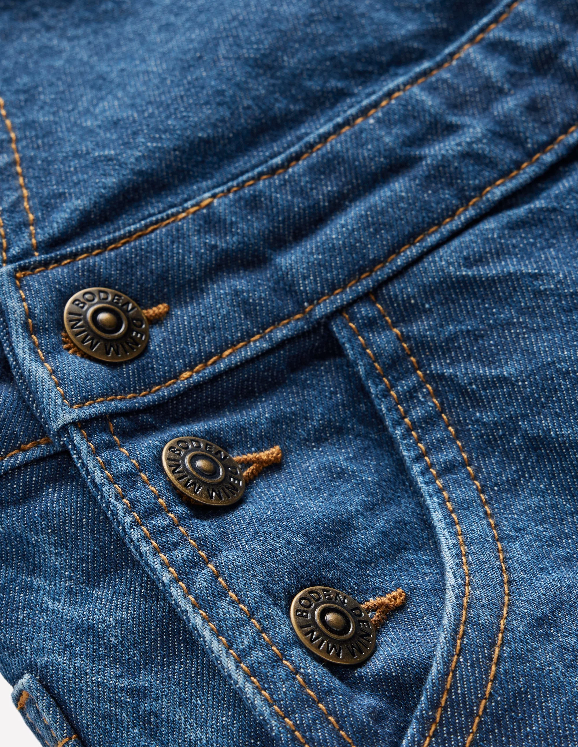 Wide Leg Dungaree-Denim - Image 3