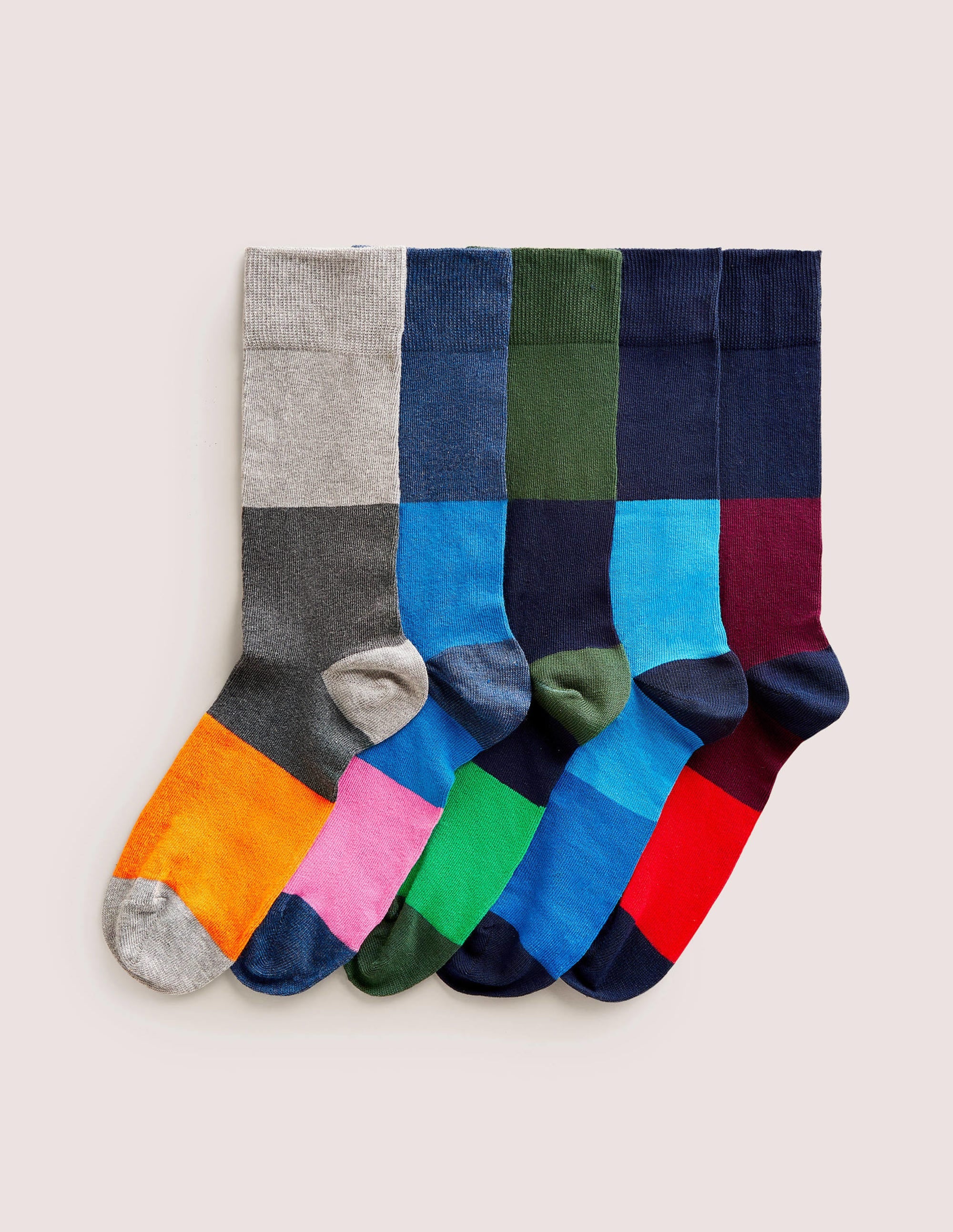 5 Pack Favourite Socks-Half and Half