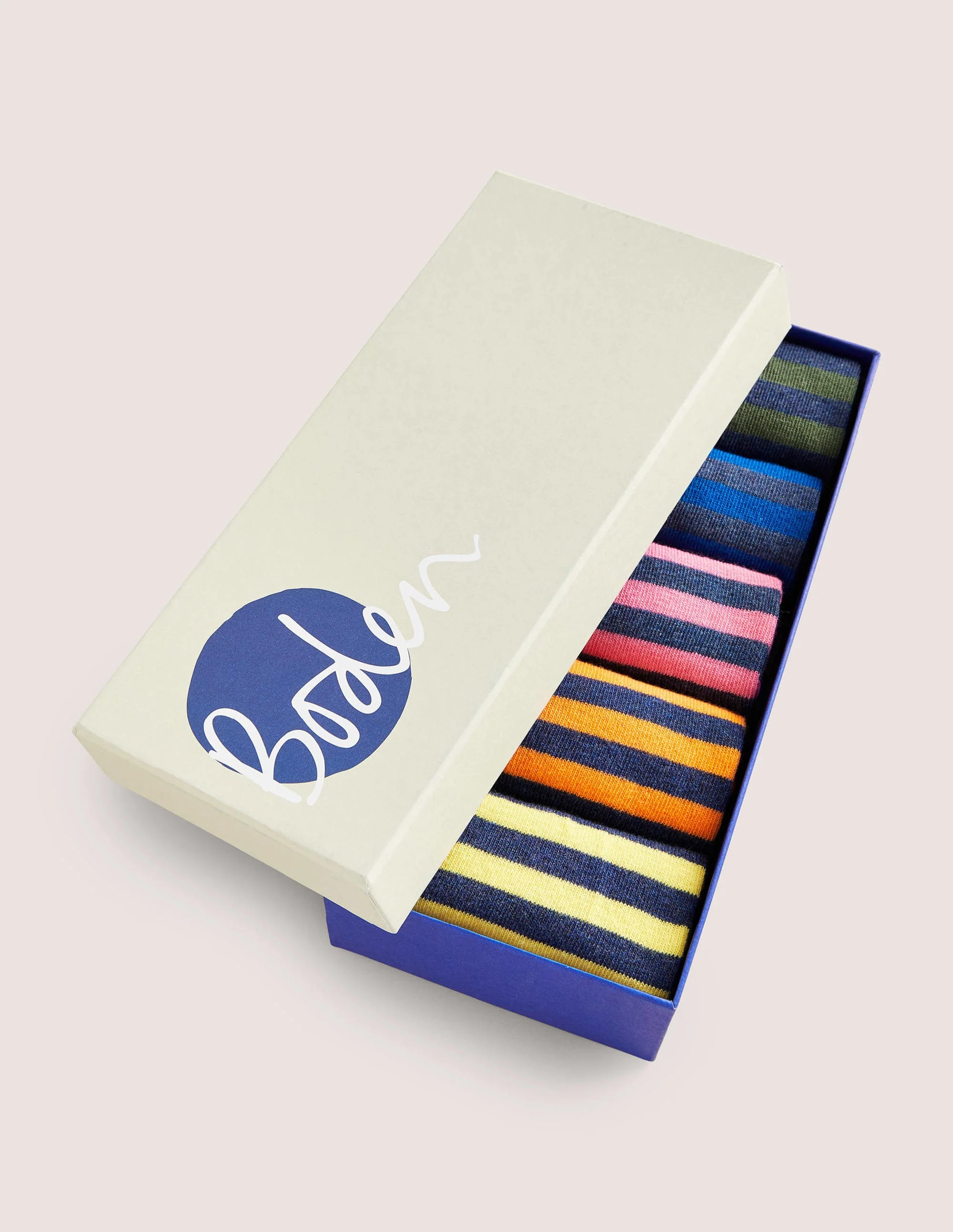 5 Pack Favourite Socks-Stripe Multi - Image 2
