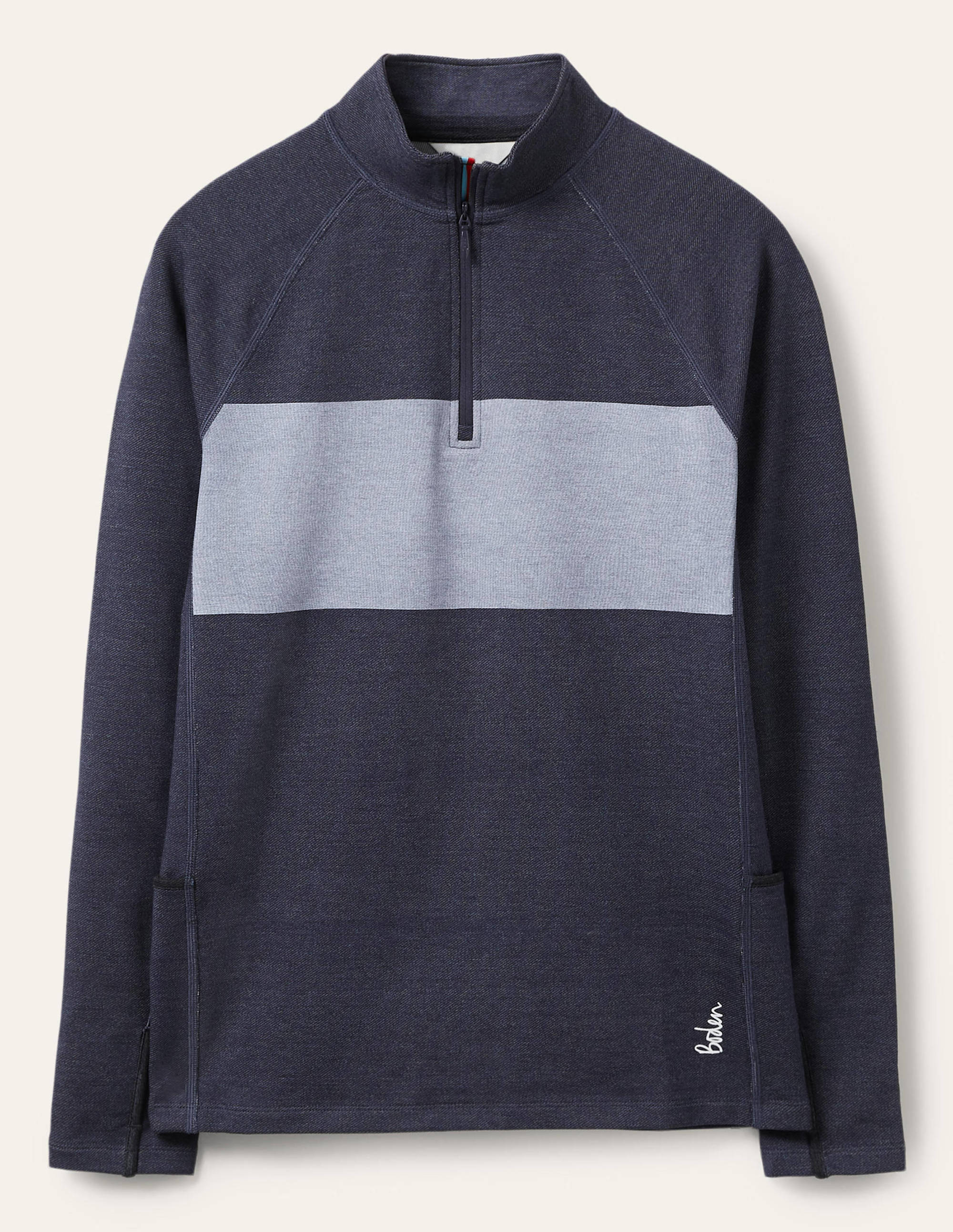 Active Half-Zip Top-Navy Colour block - Image 7