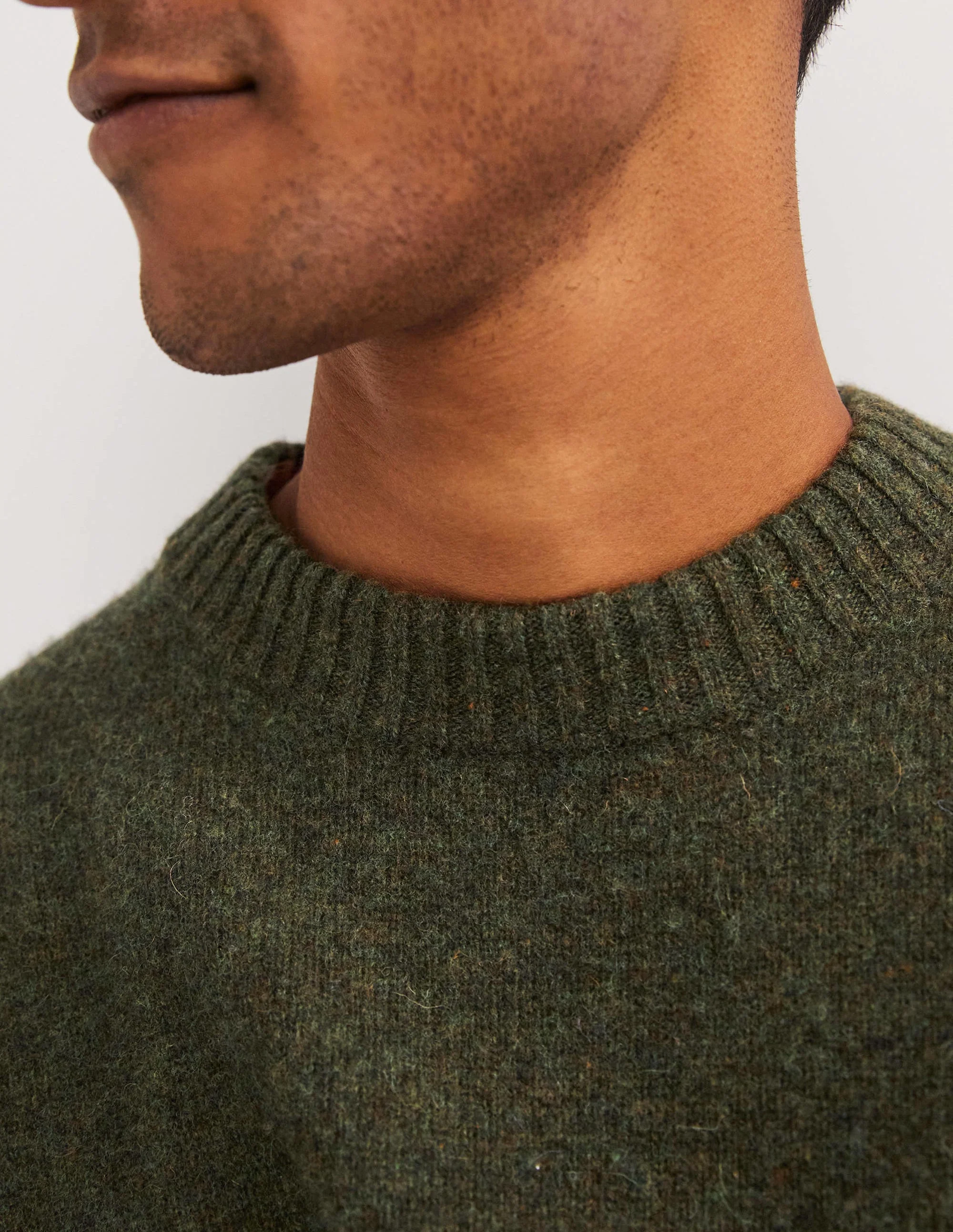 Brushed Lambswool Jumper-Multi Colourblock - Image 5