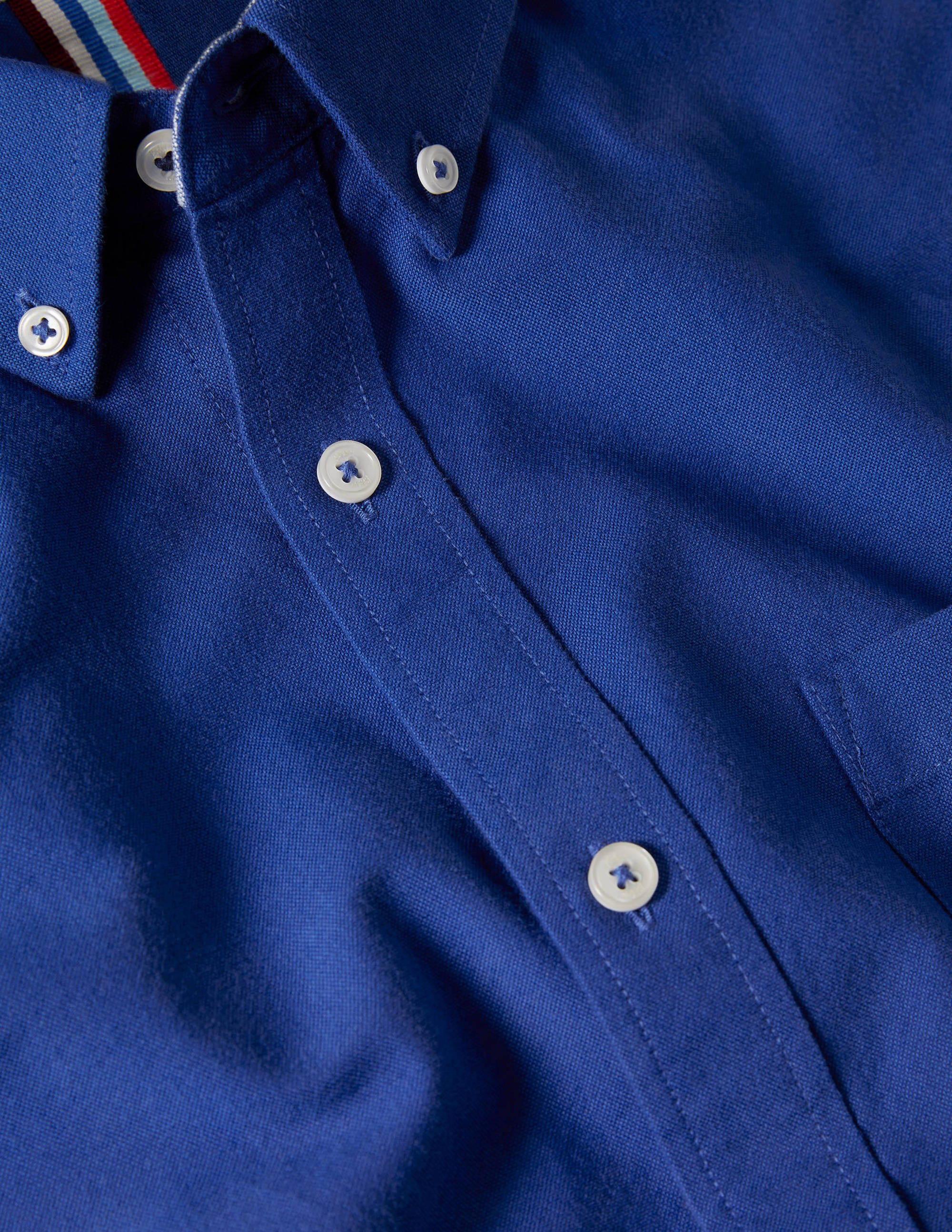 Button Down Oxford Shirt-Bright Blue - Image 5
