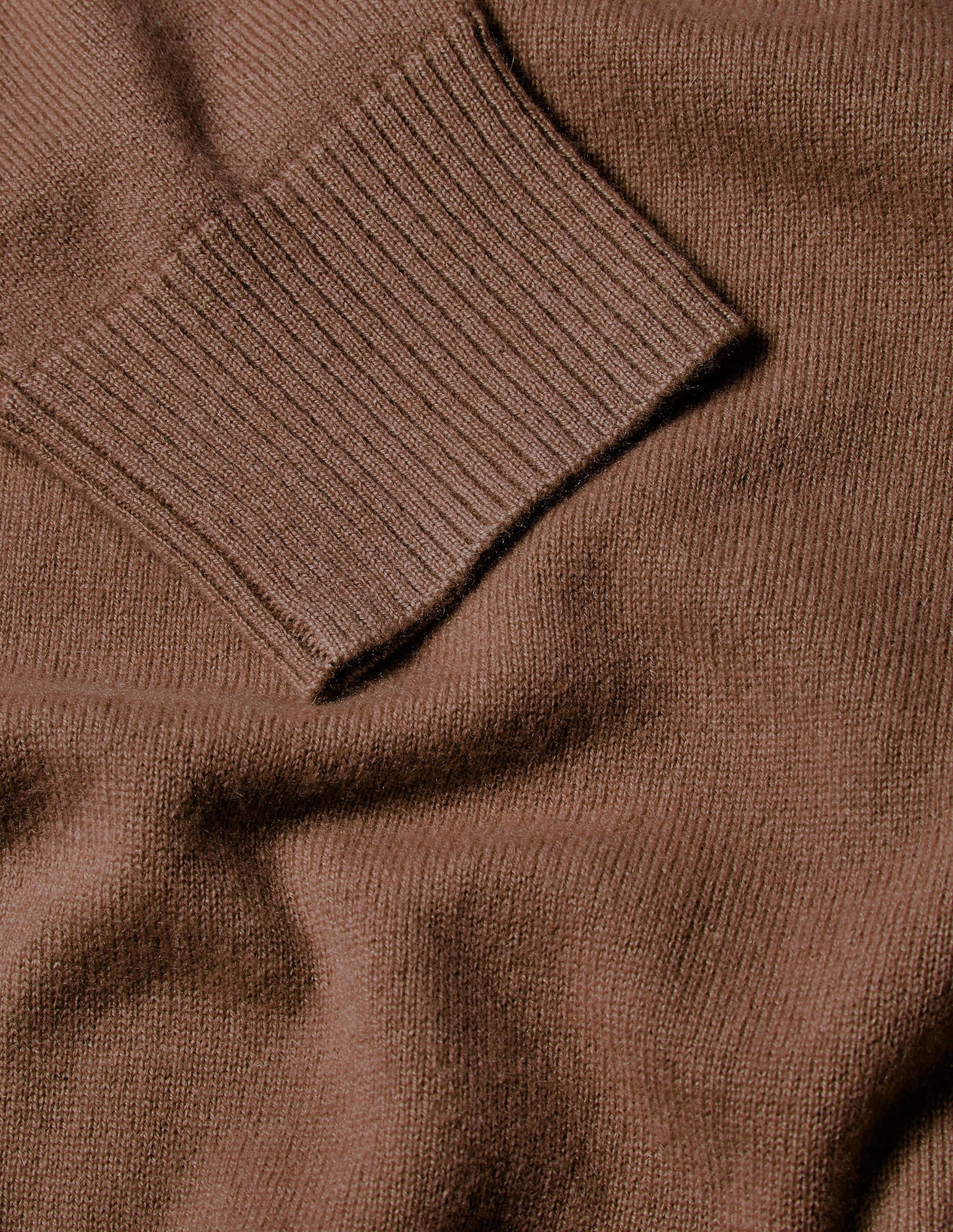 Cashmere Crew Neck Jumper-Cacao - Image 6