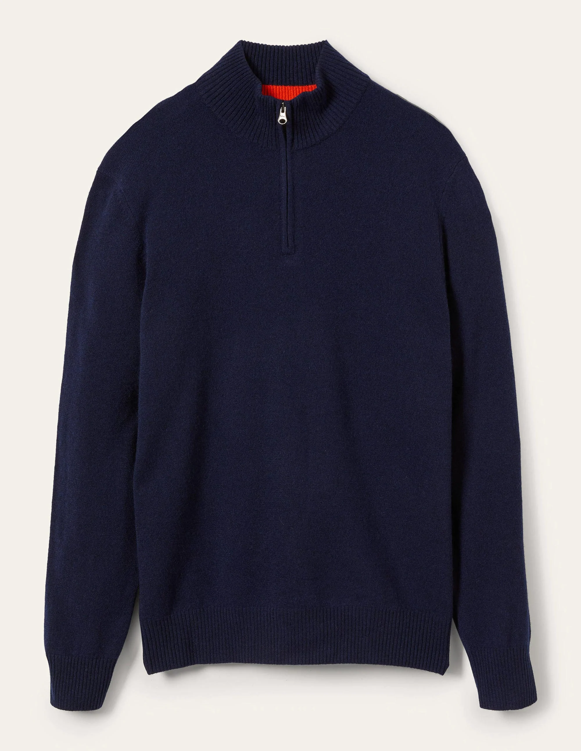 Cashmere Half-Zip Jumper-Navy - Image 10
