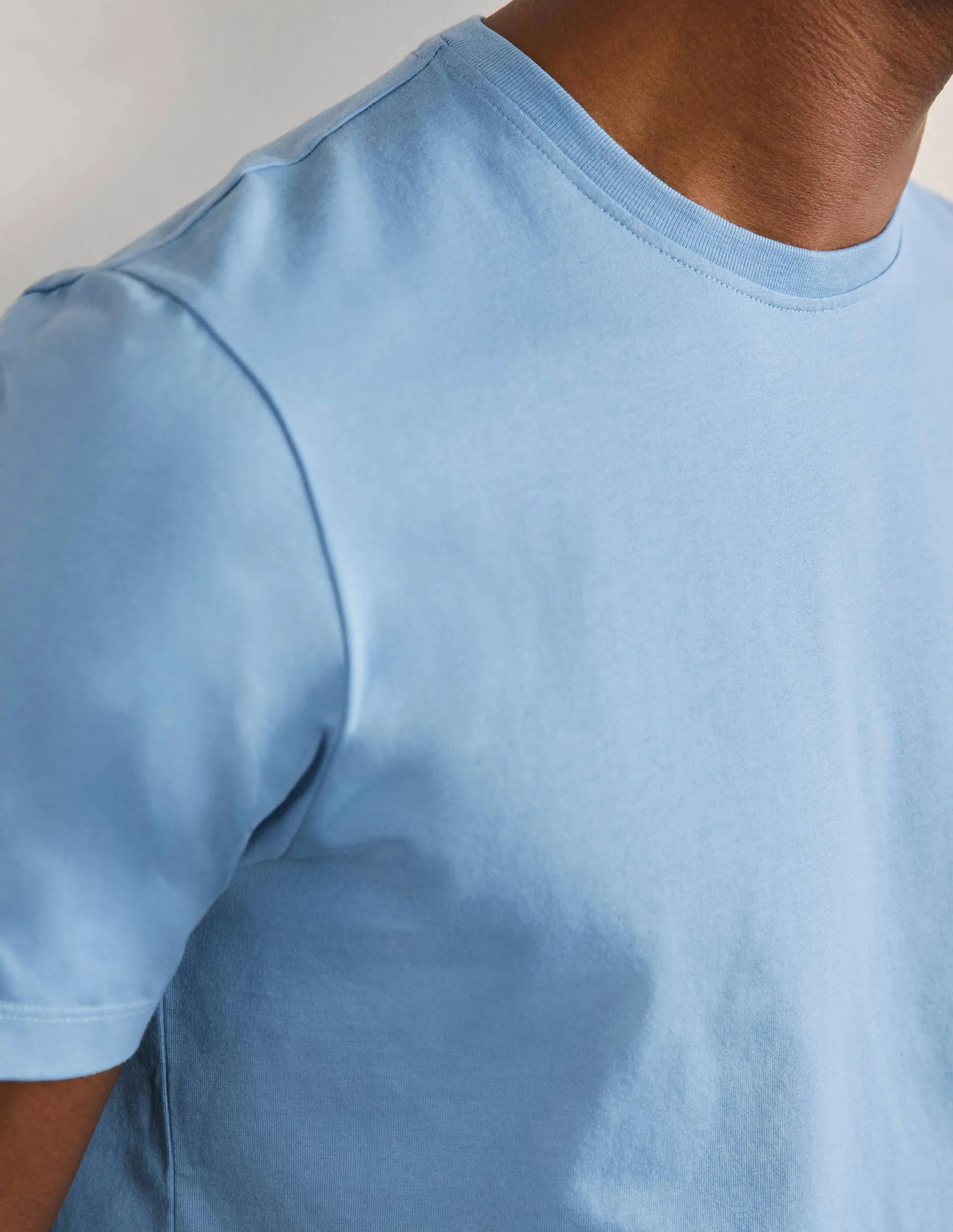 Classic Cotton T-shirt-Lichen Blue - Image 2