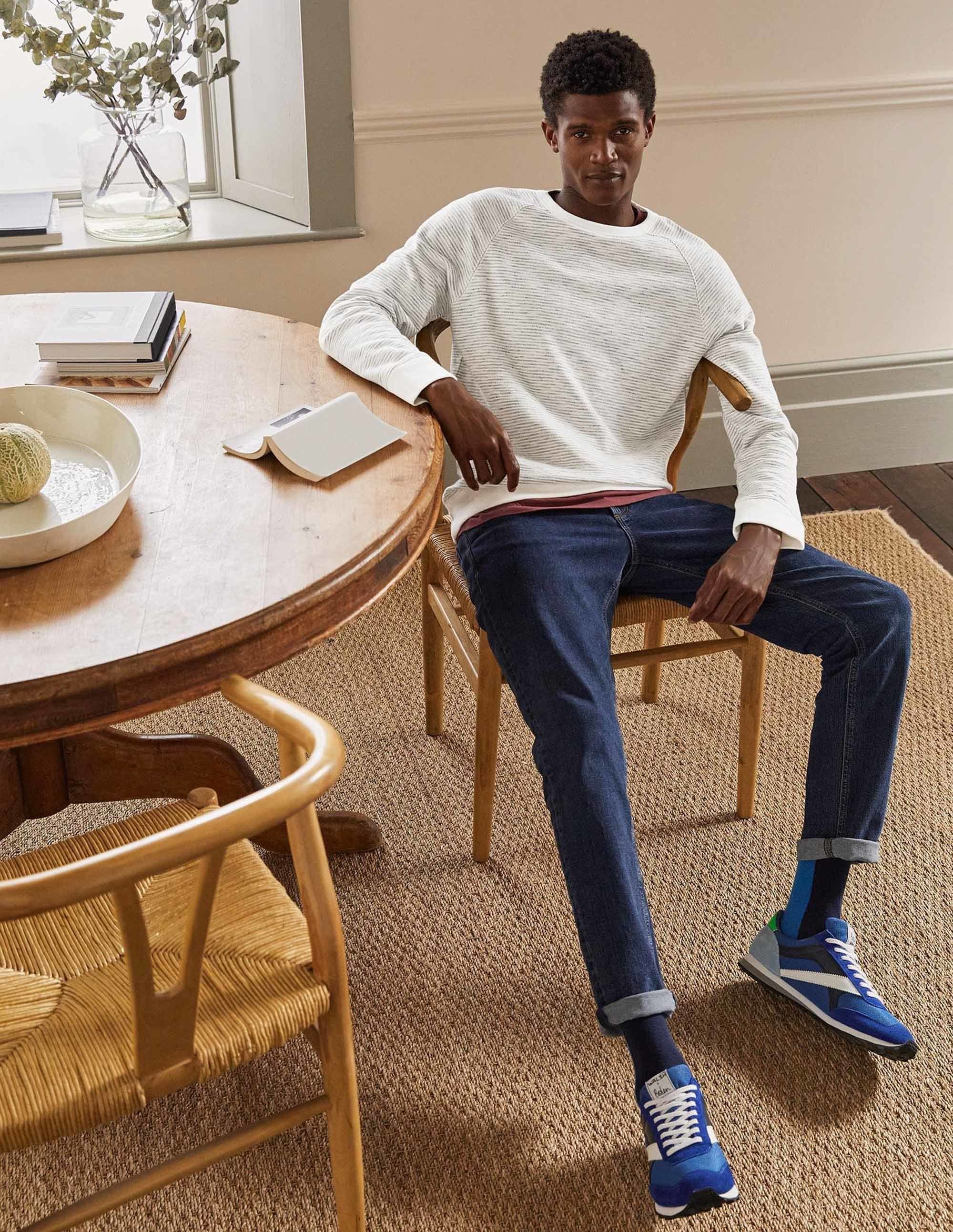 Danby Brushed Sweatshirt-Grey Stripe - Image 4