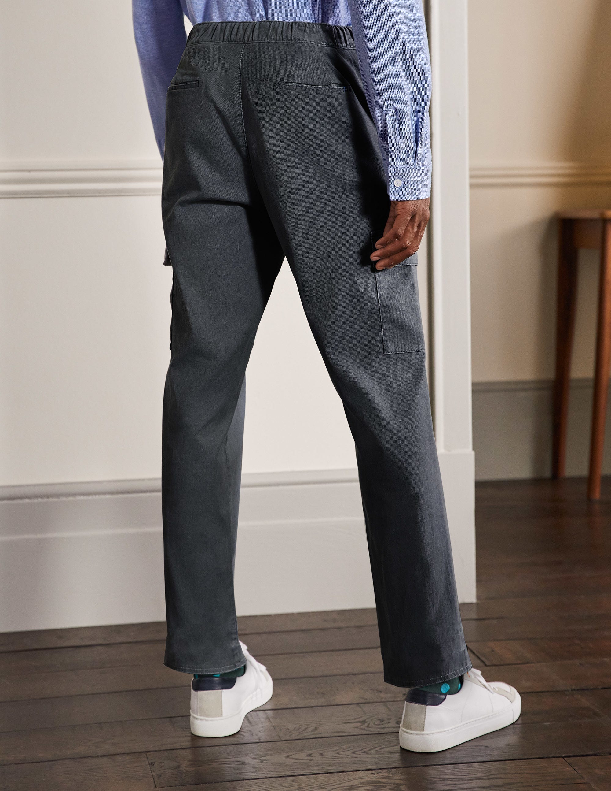 Elasticated Waist Cargo-London Grey - Image 3