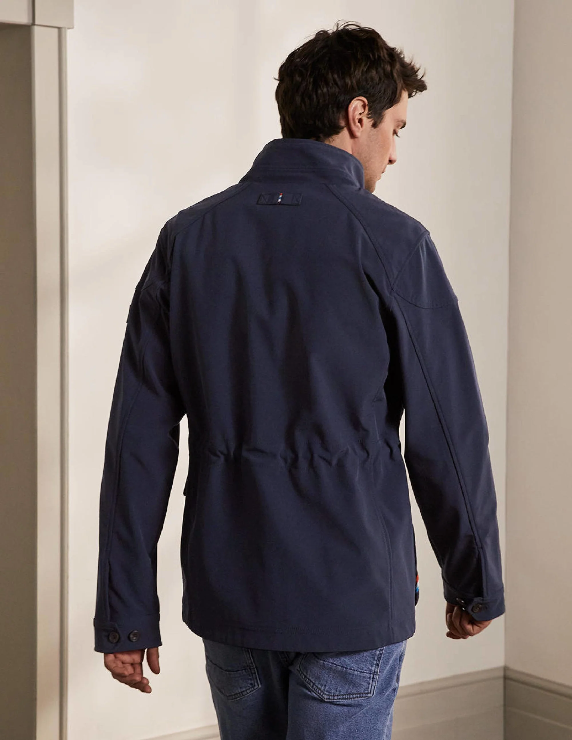 Farleigh Showerproof Jacket-Navy - Image 3