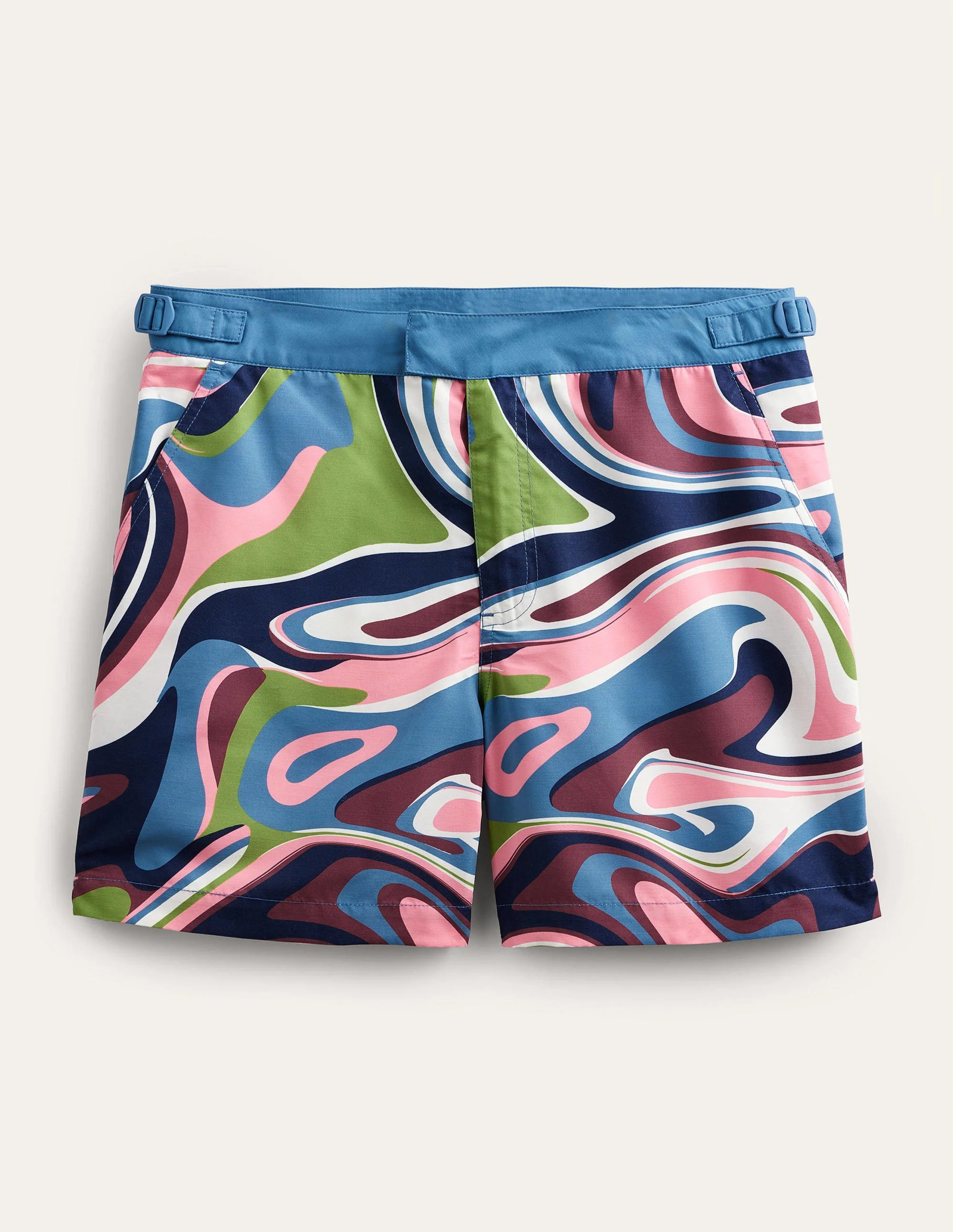 Fixed Waist Swim Short-Multi Utopia Swirl - Image 5
