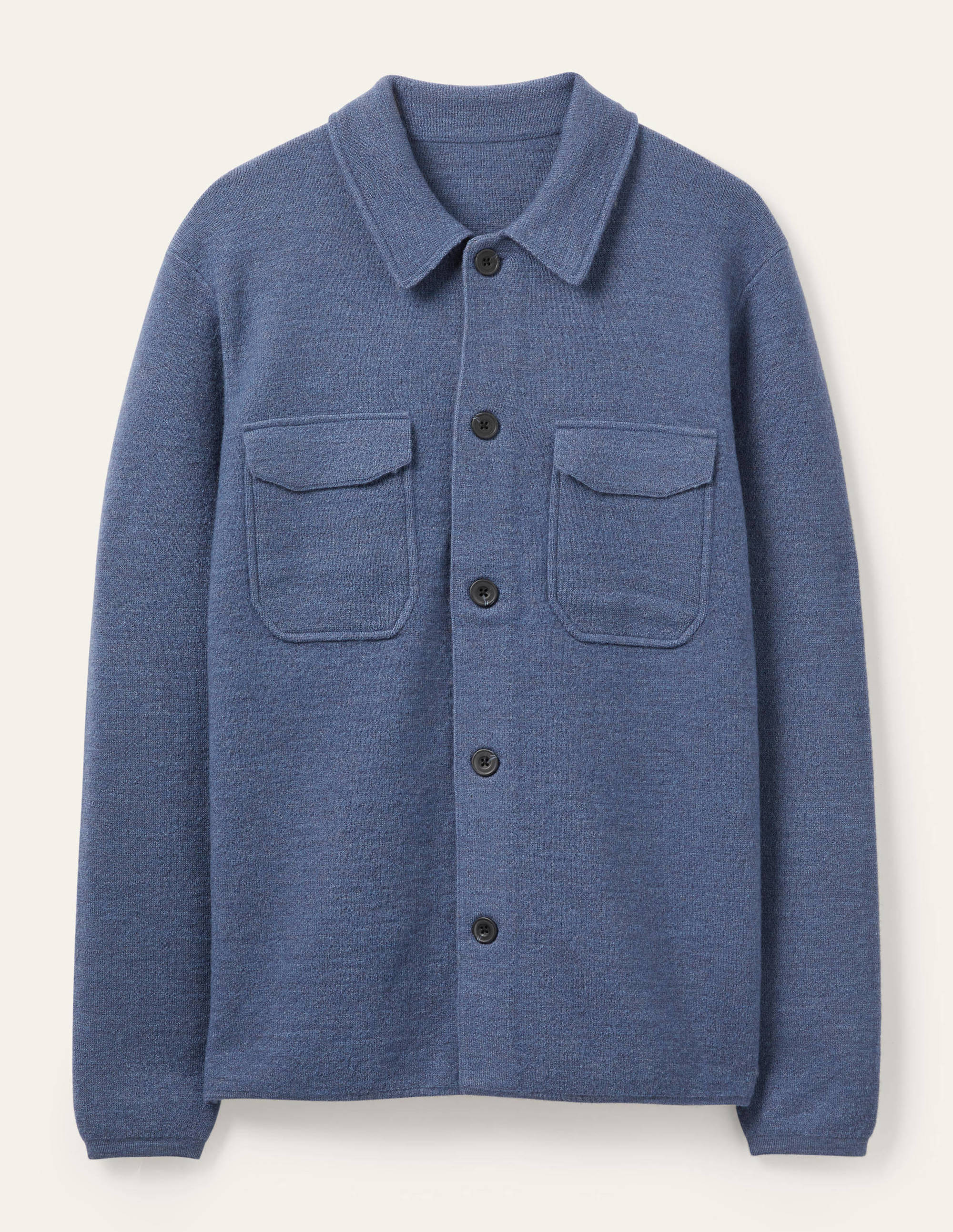 Knitted Jacket-Blue Steel - Image 4