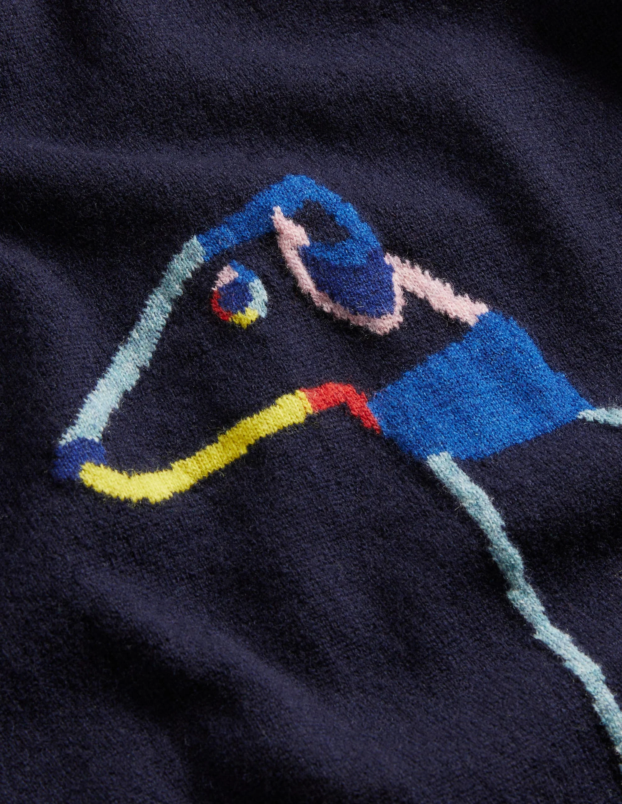 Lambswool Crew Neck-Rainbow Whippet - Image 9