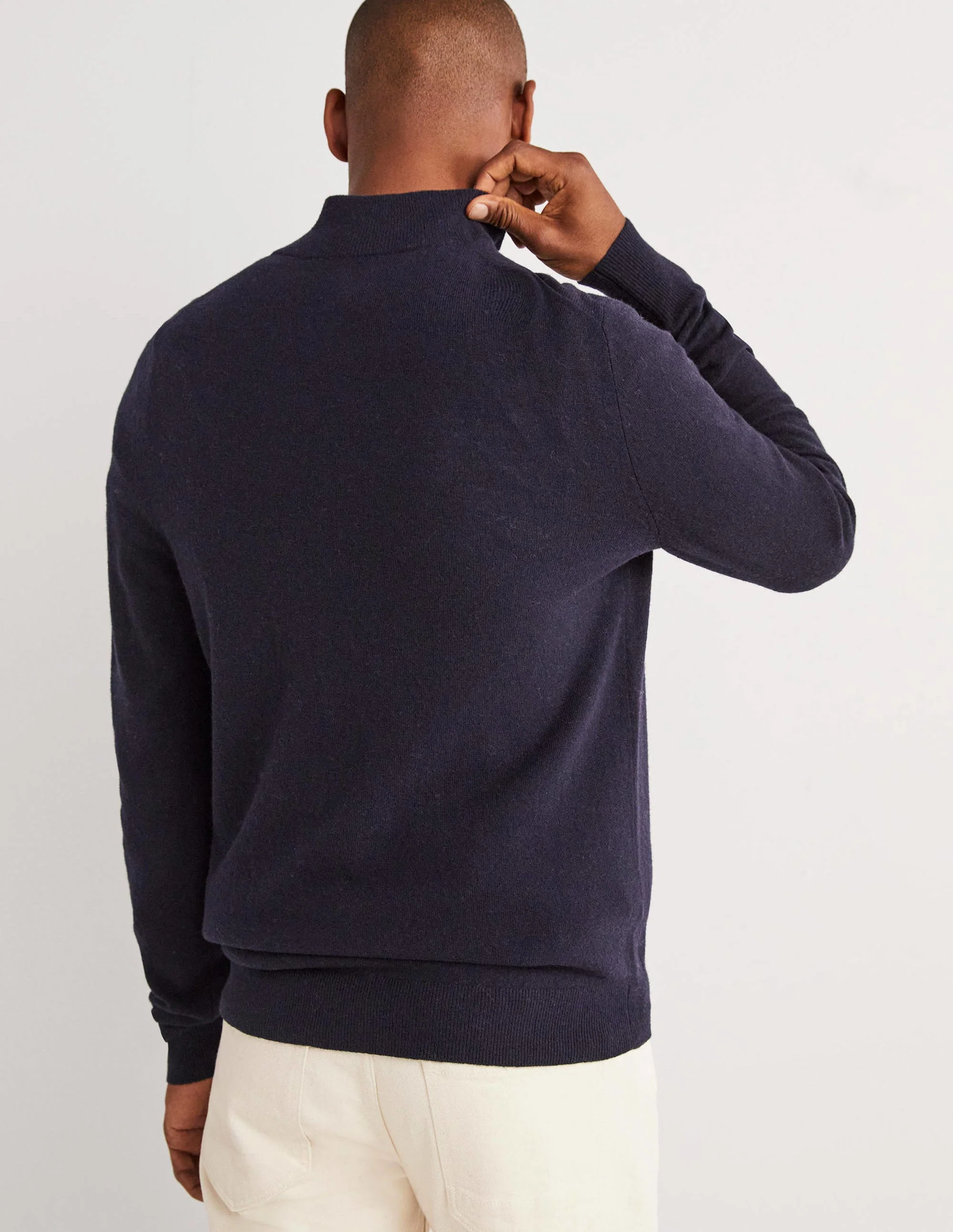 Lambswool Half-Zip-Multi Chest Stripe - Image 3