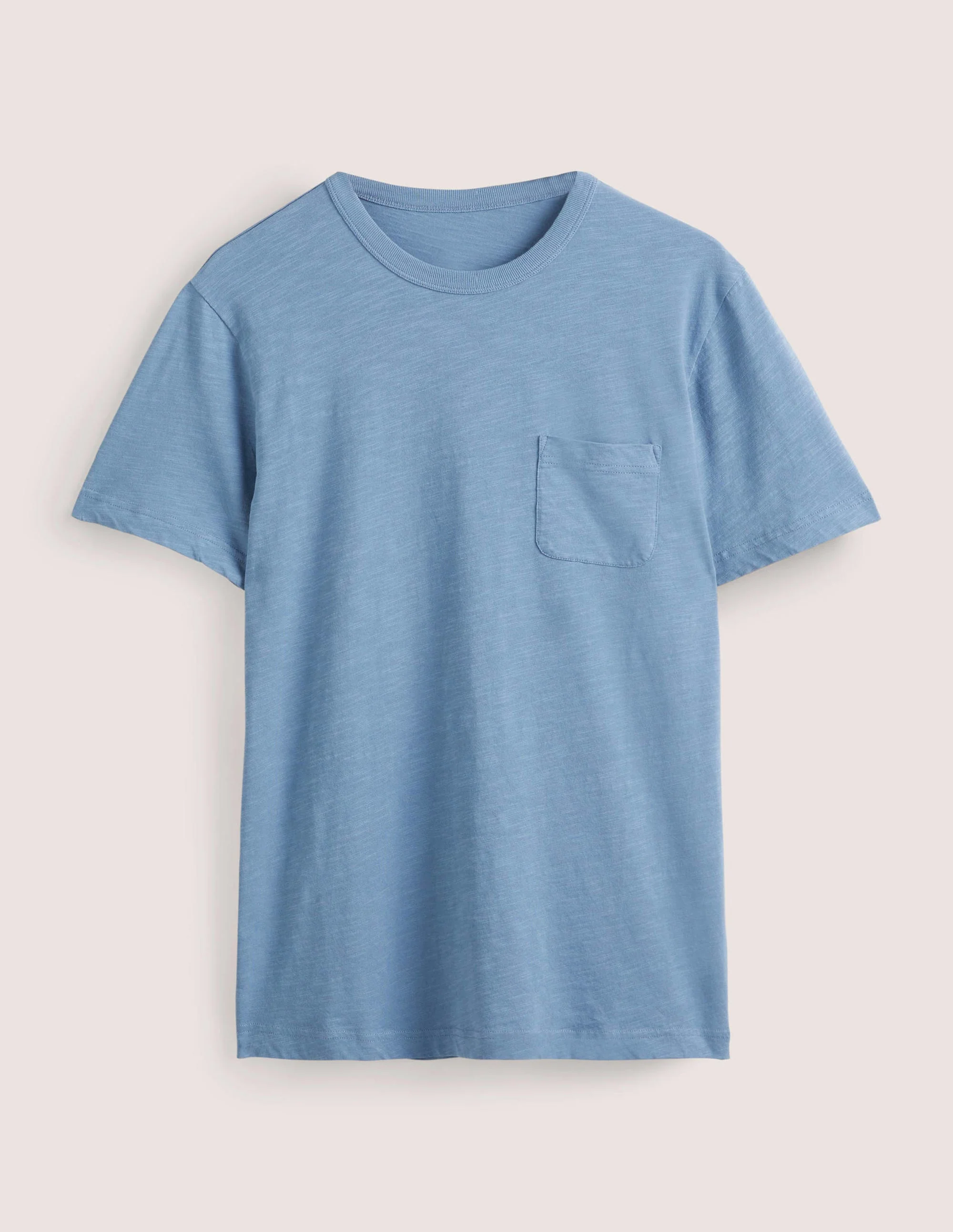 Laundered Slub T-Shirt-Captains Blue - Image 5