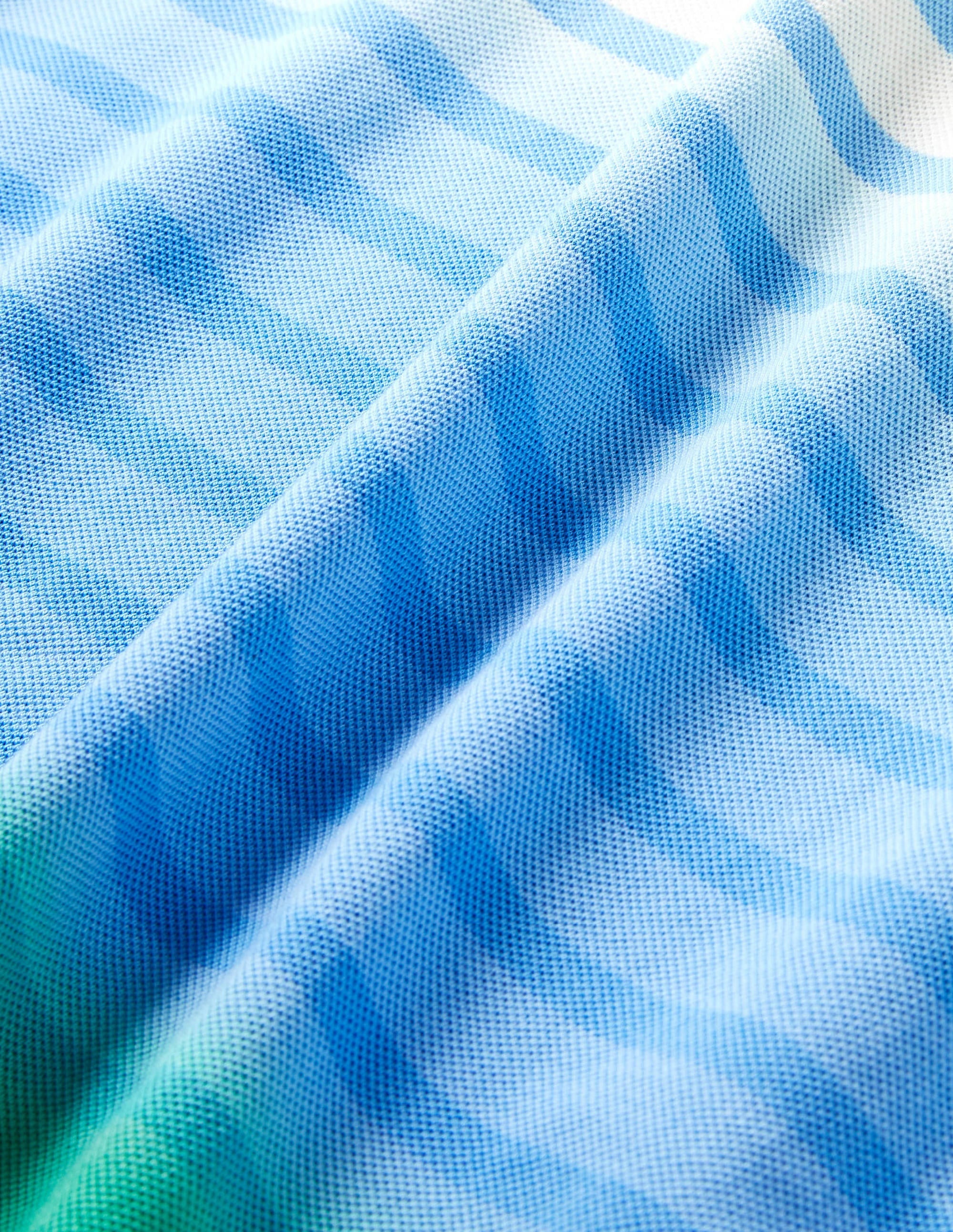 Piqué Polo Shirt-Green Pepper/Blithe Dip Dye - Image 5