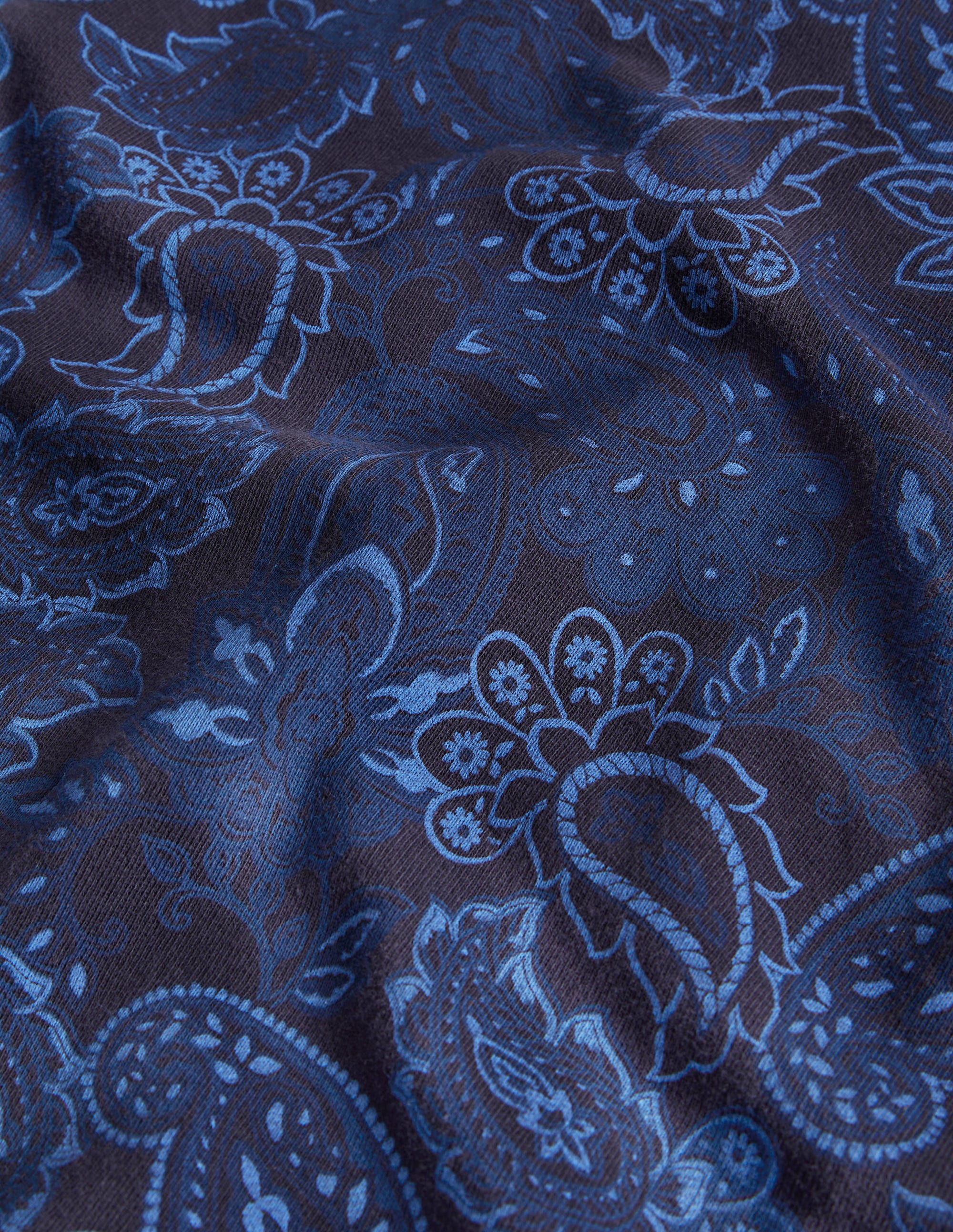 Printed Sweatshirt-Blue Paisley - Image 6
