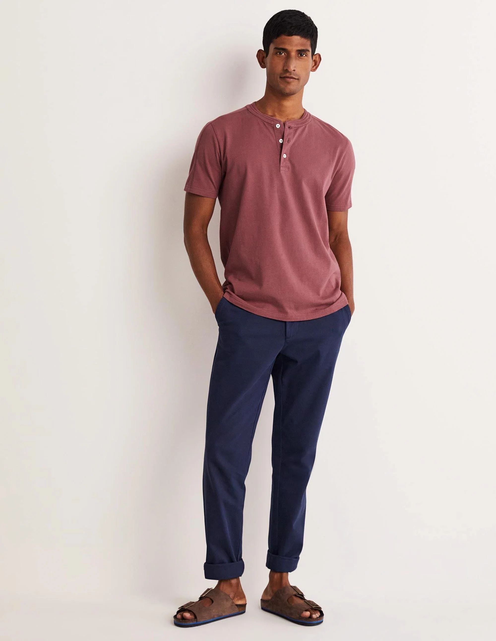 Short Sleeve Henley-Berry Smoothie - Image 10