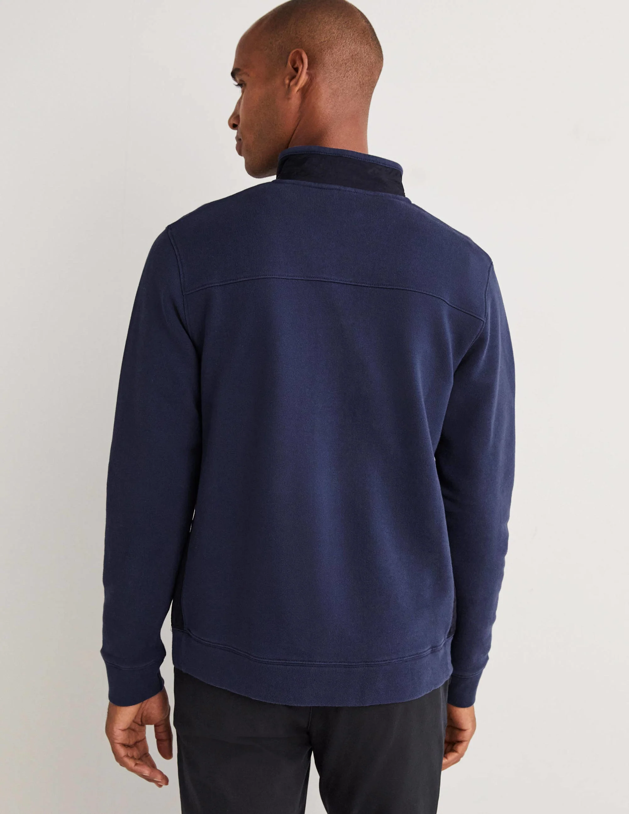 Side Panel Half Zip-Navy - Image 3