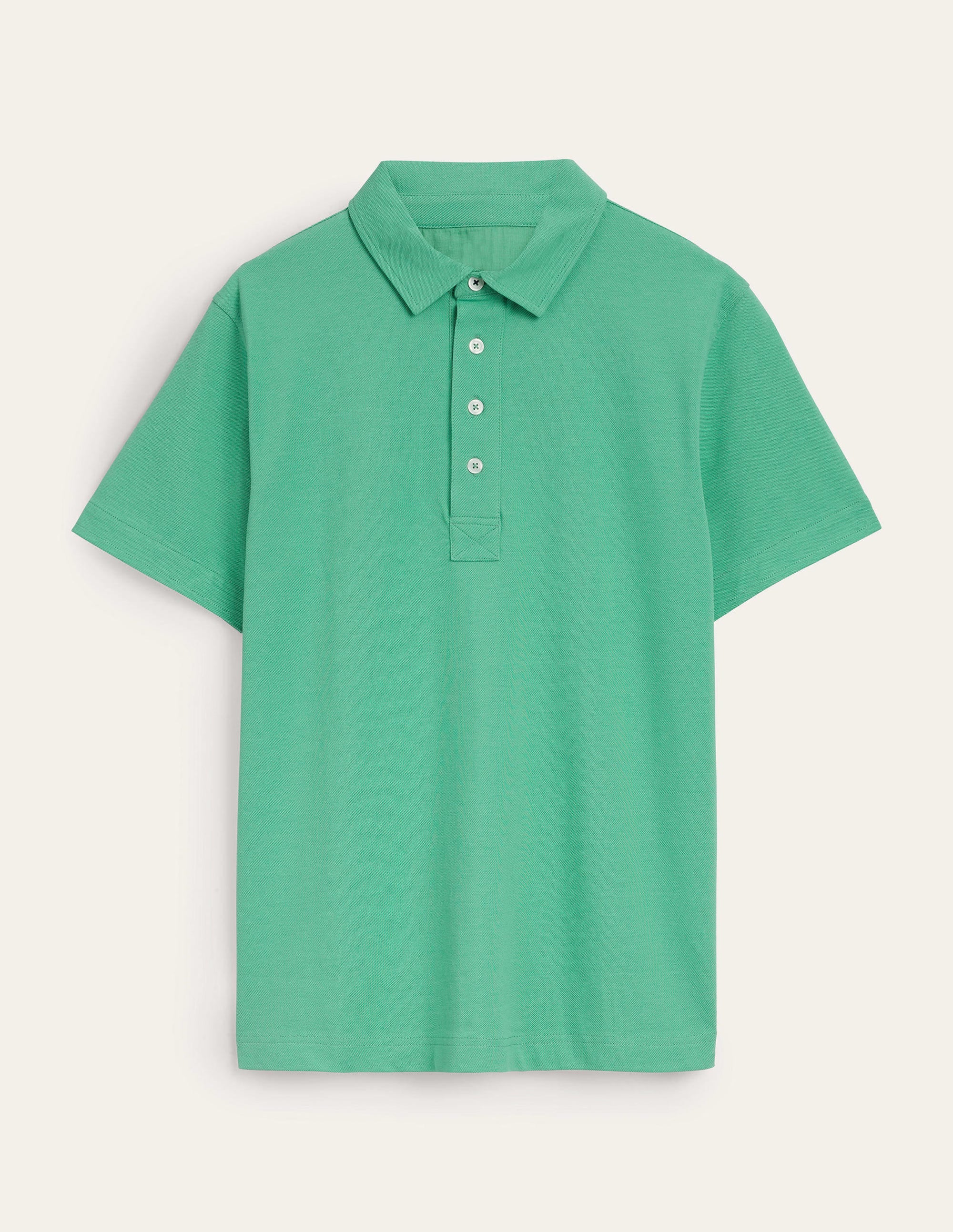 Slim Fit Piqué Polo-Soft Spearmint Green - Image 5